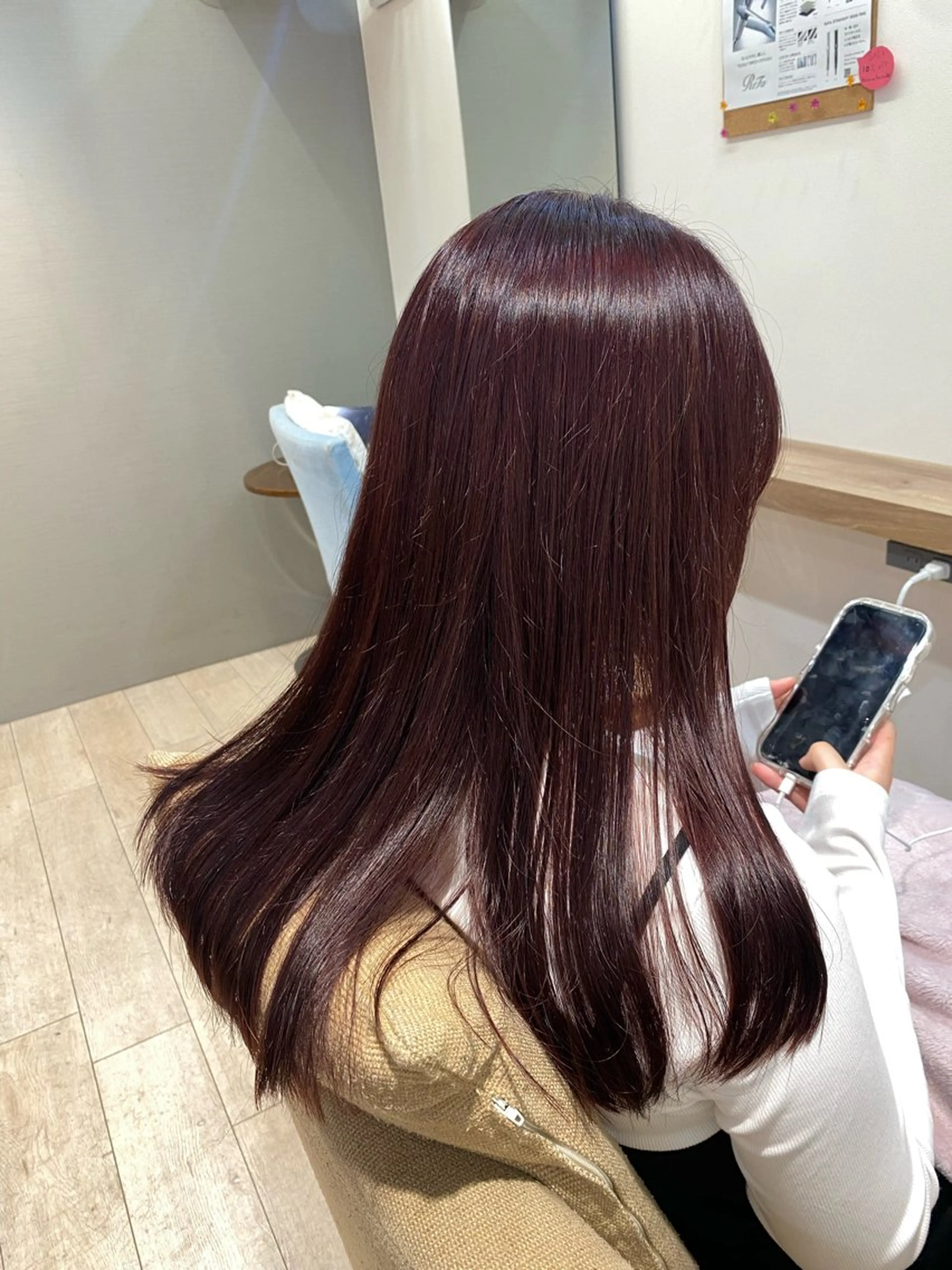 ロング カラー ブラウンカラー ラベンダーカラー ピンクカラー ピンクブラウン ヘアカラー 💕当日予約OK ⭕️なおや💕のヘアスタイル