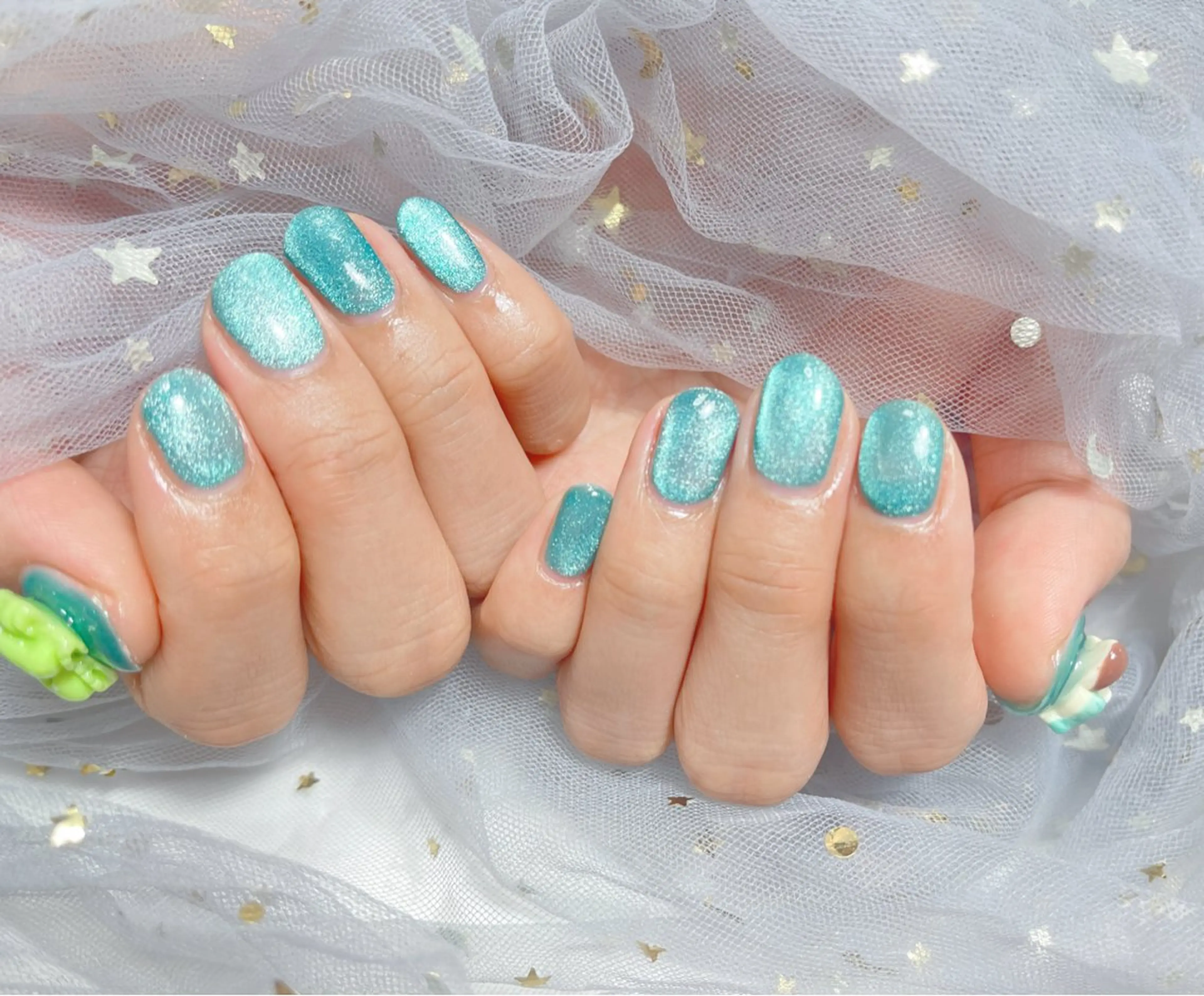 ネイル ハンドネイル 🎀ネイルサロン エクラYUI🎀のネイルデザイン