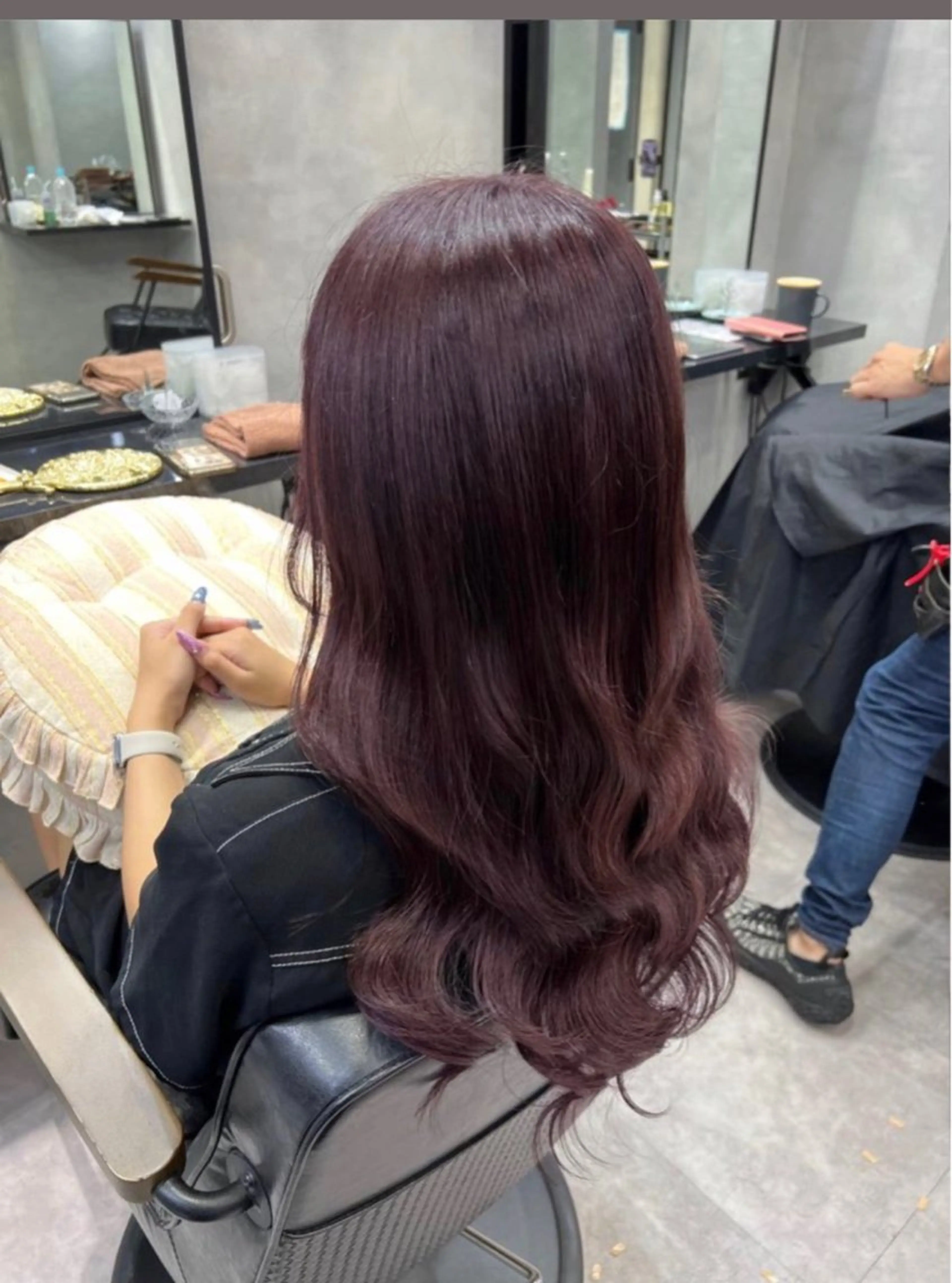 ロング 濱川響太レディース カットモデルのヘアスタイル