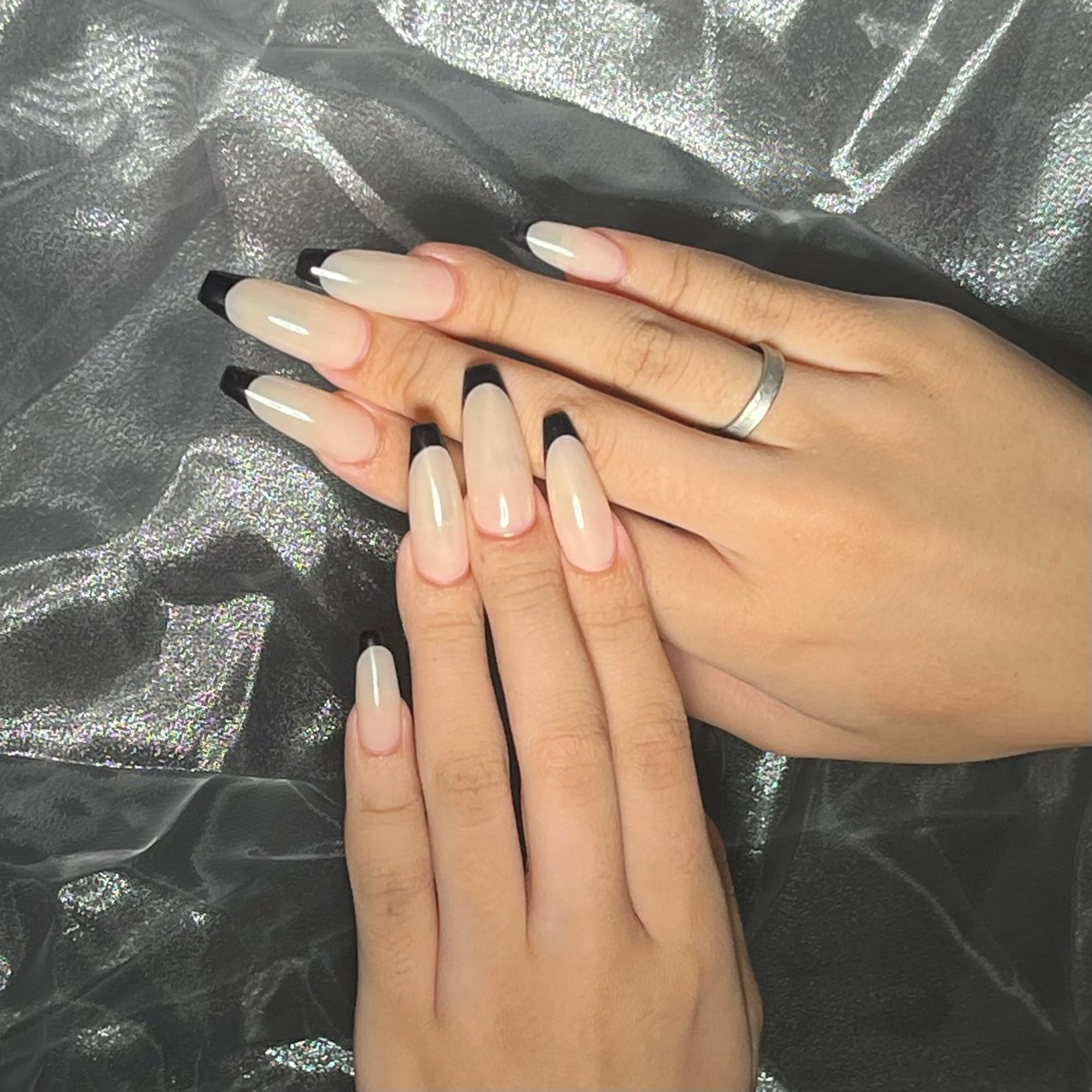 【Open価格】当日予約OK🎶初回オフ無料✨ハンドオフありフレンチネイル（ベースカラーあり）🫧の写真