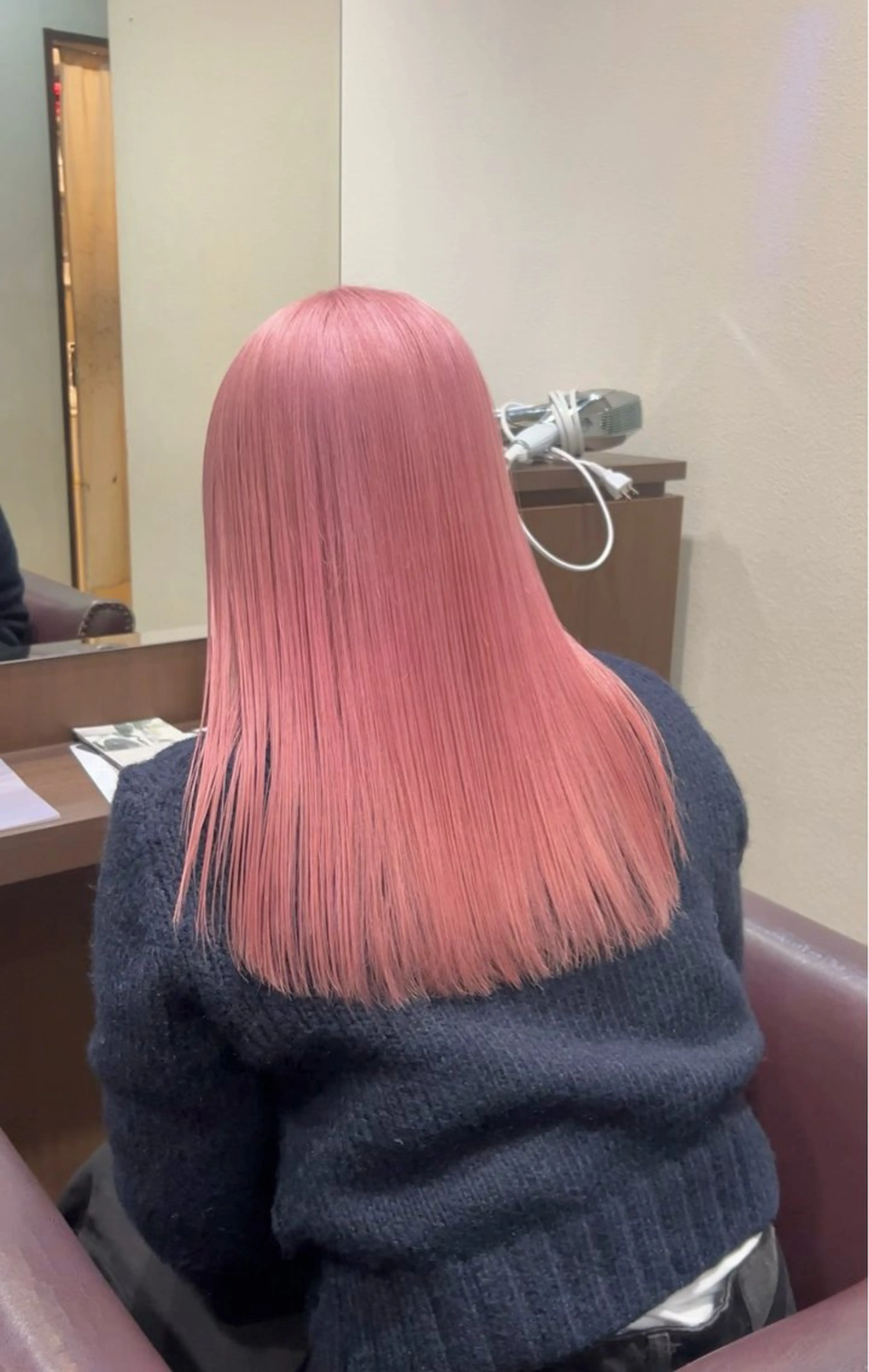 ロング カット ヘアカラー 譜久島 かりんのヘアスタイル