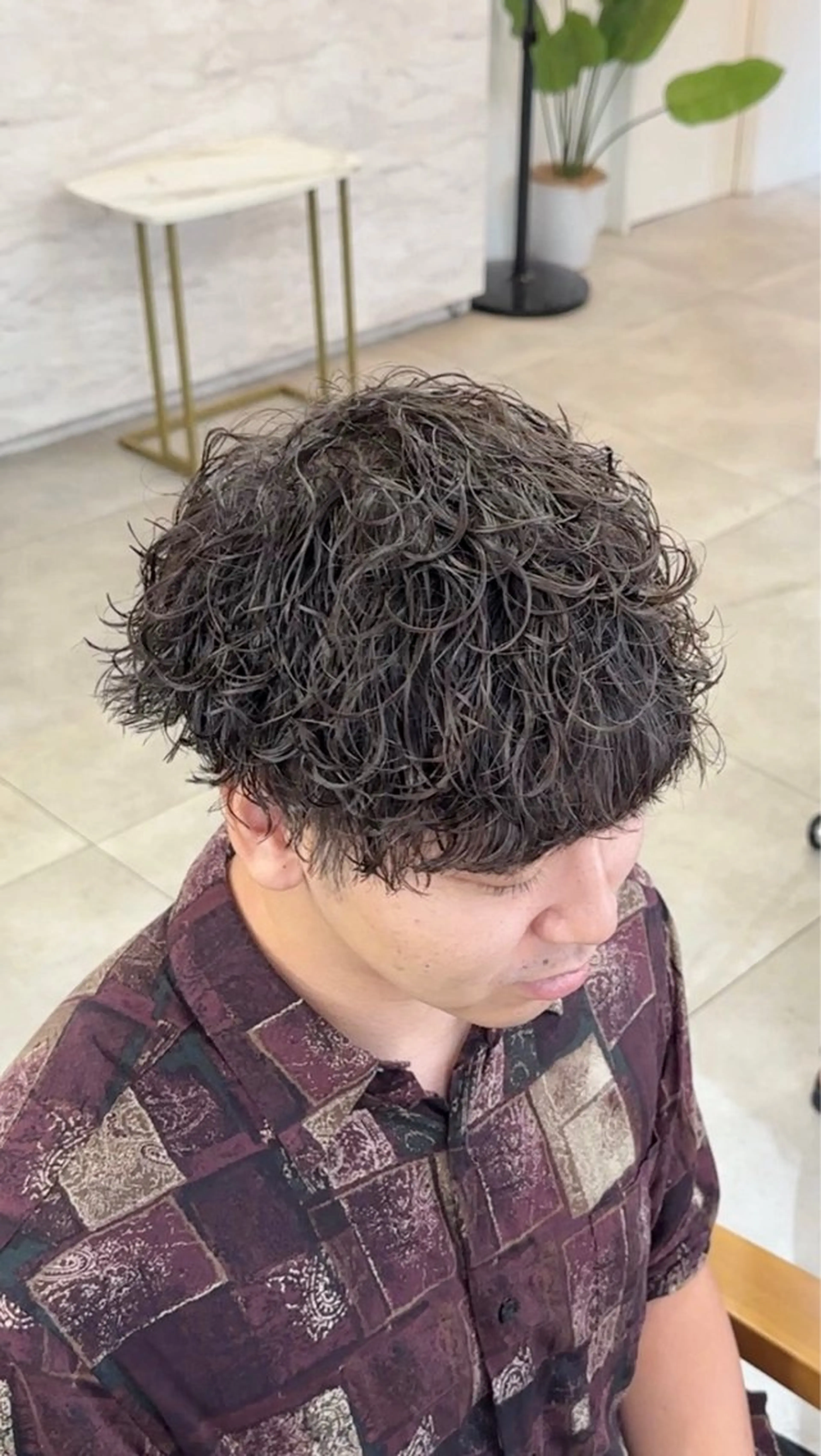 パーマ メンズ メンズパーマ 波巻きパーマ カット パーマ メンズパーマ/新宿/ サイカショウイチのヘアスタイル