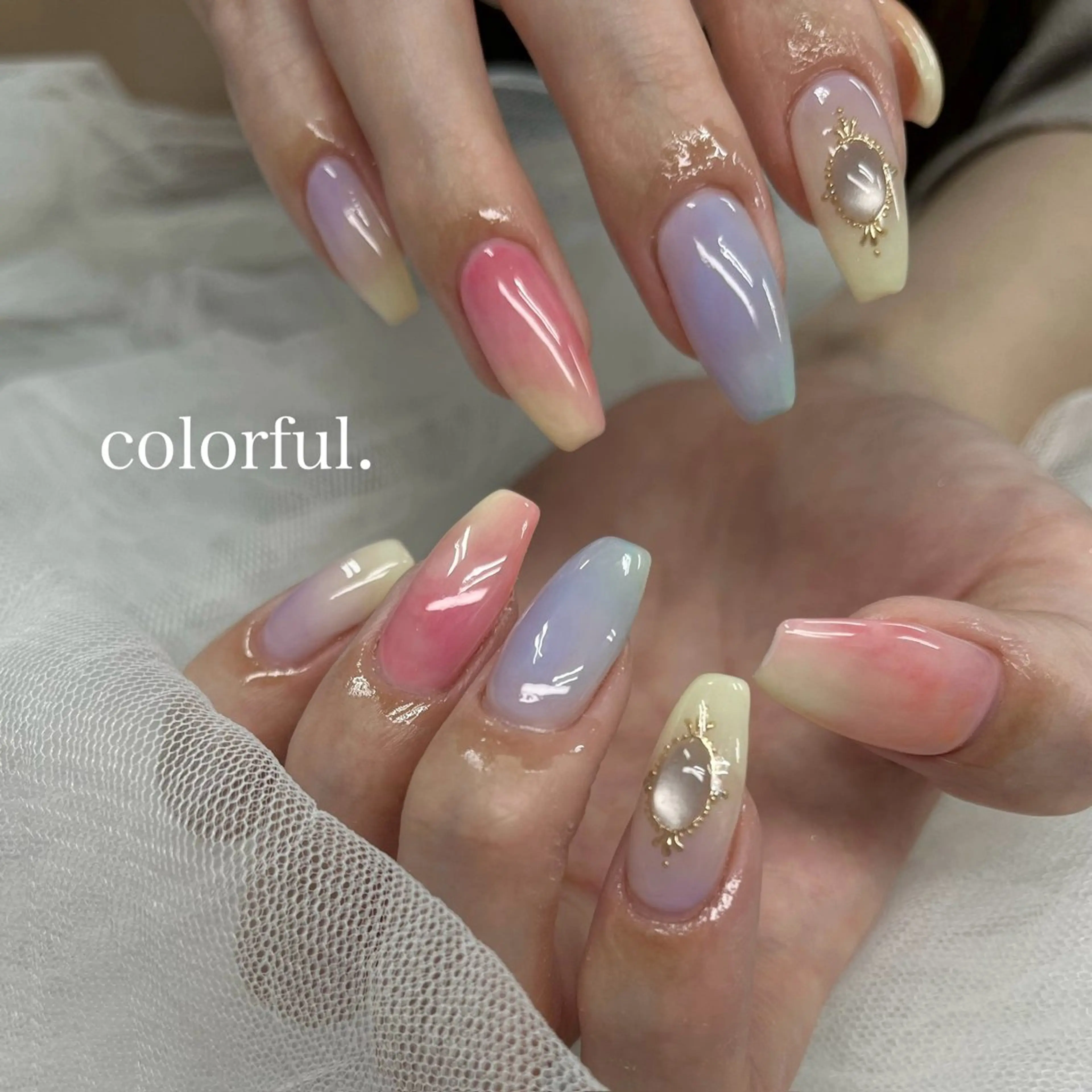 ネイル アートネイル ハンドネイル tener 🧋yume🧋のネイルデザイン