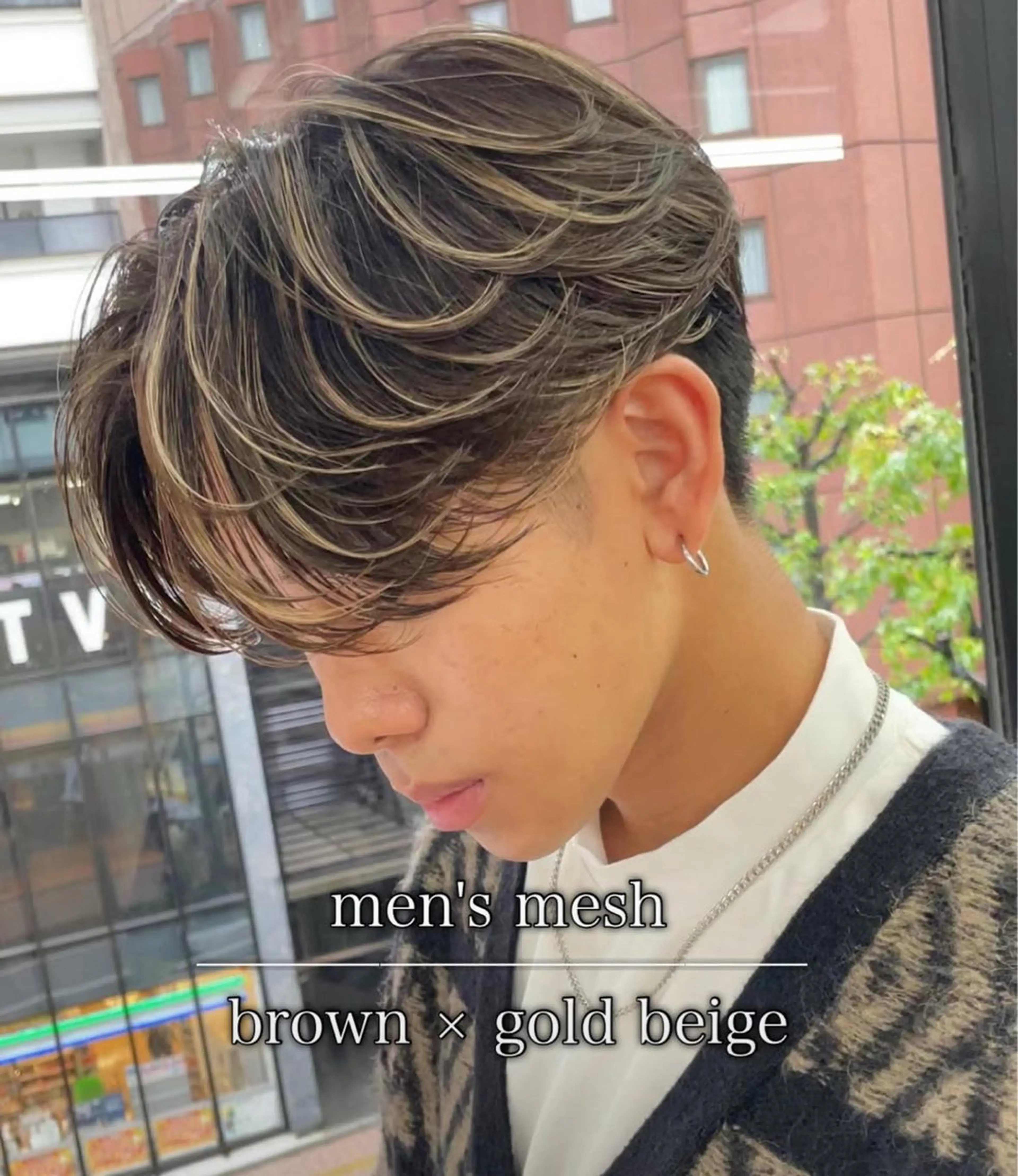 メンズ メンズメッシュ カット ヘアカラー 白髪ぼかし/白髪 メッシュ/ゆうとのヘアスタイル