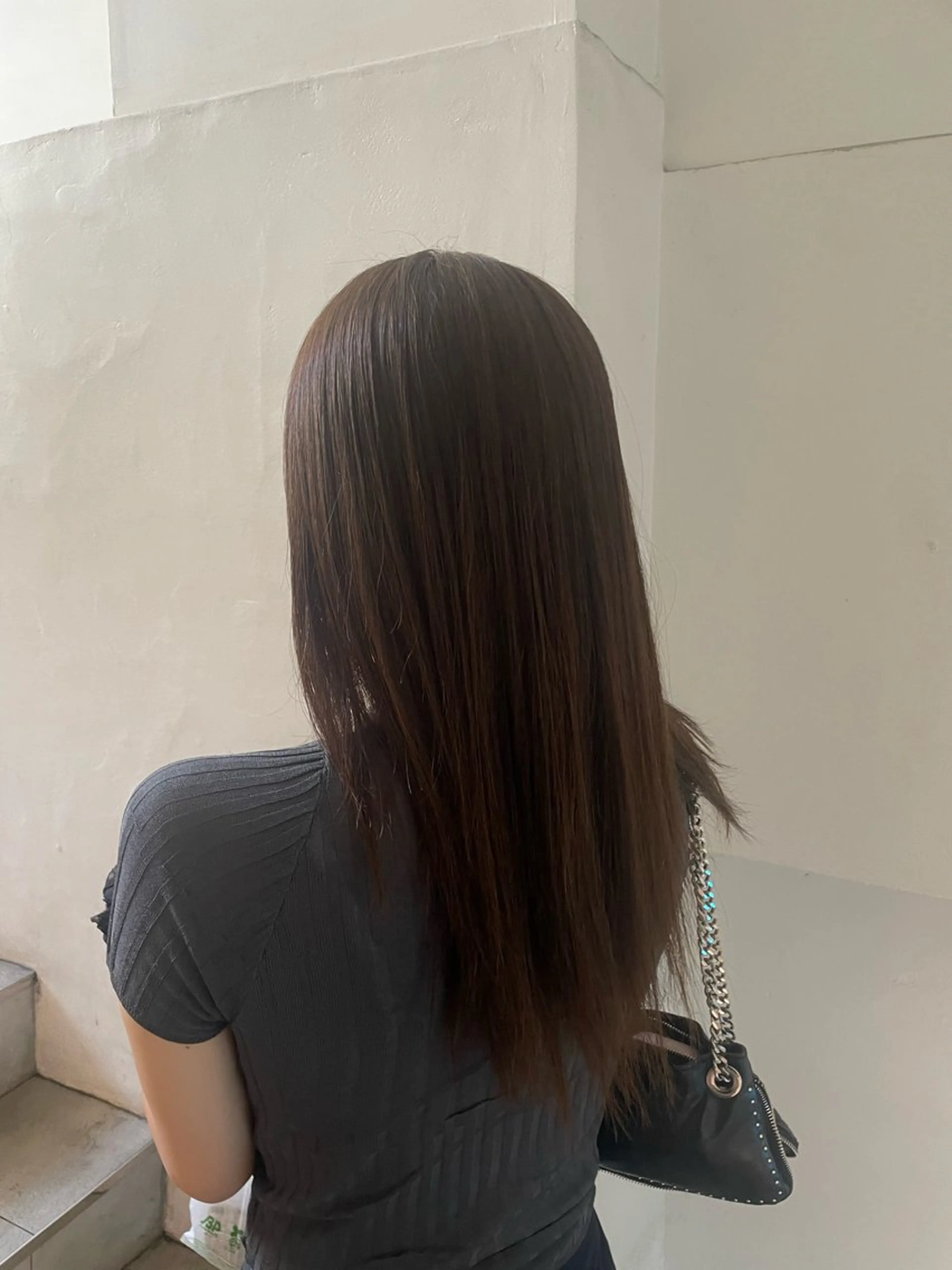 セミロング カラー ヘアカラー 韓国ヘア/ネイル kanako🤍🫧のヘアスタイル