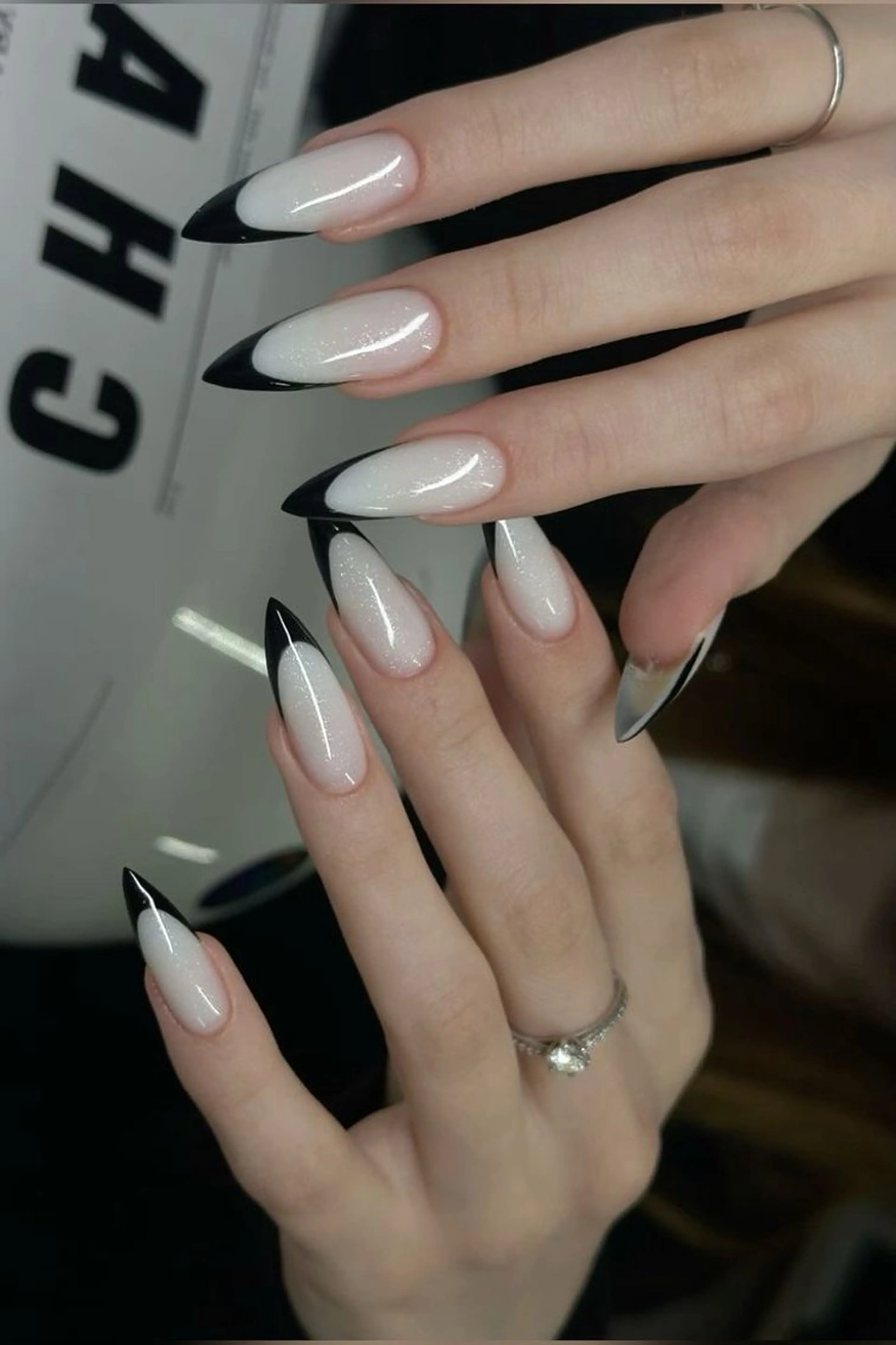 ネイル チークネイル フレンチネイル グラデーション 韓国ネイル ラメ(グリッター) ハンドネイル Hana nail所属・Hana Nailのネイルデザイン