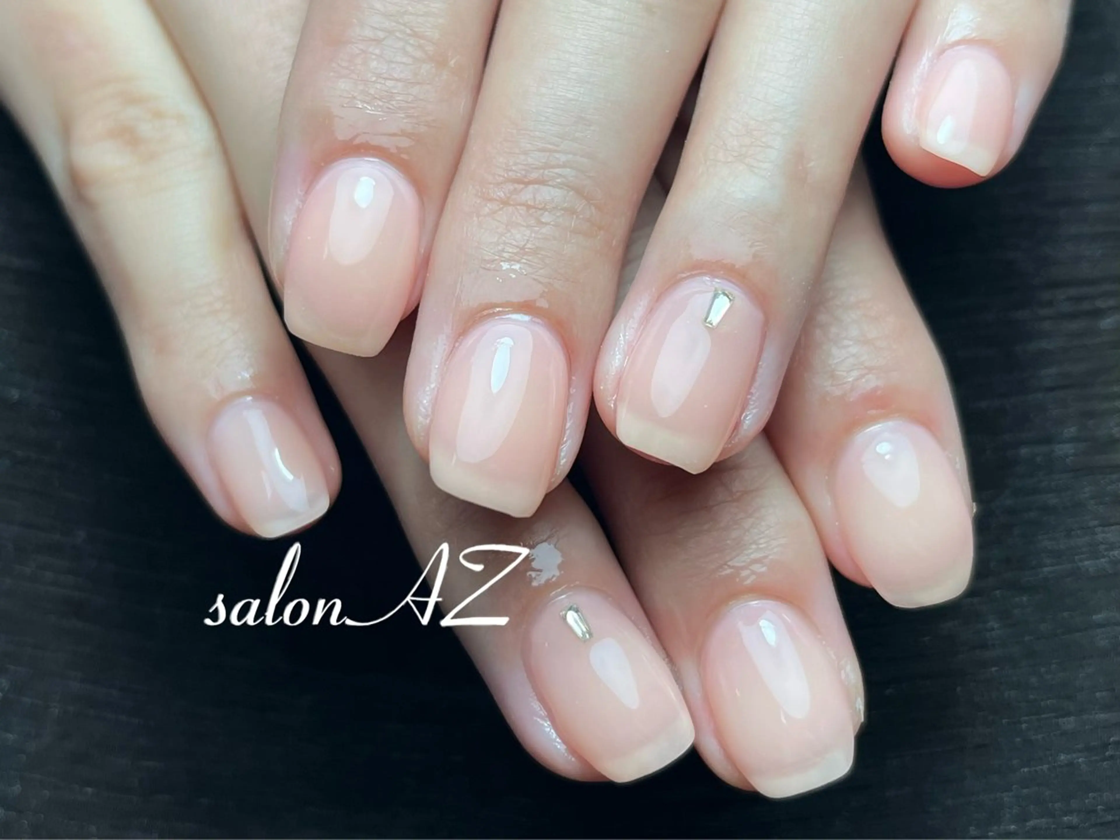 ネイル 桜ネイル 長さ出し フットネイル フレンチネイル ジェルネイル salon AZのネイルデザイン
