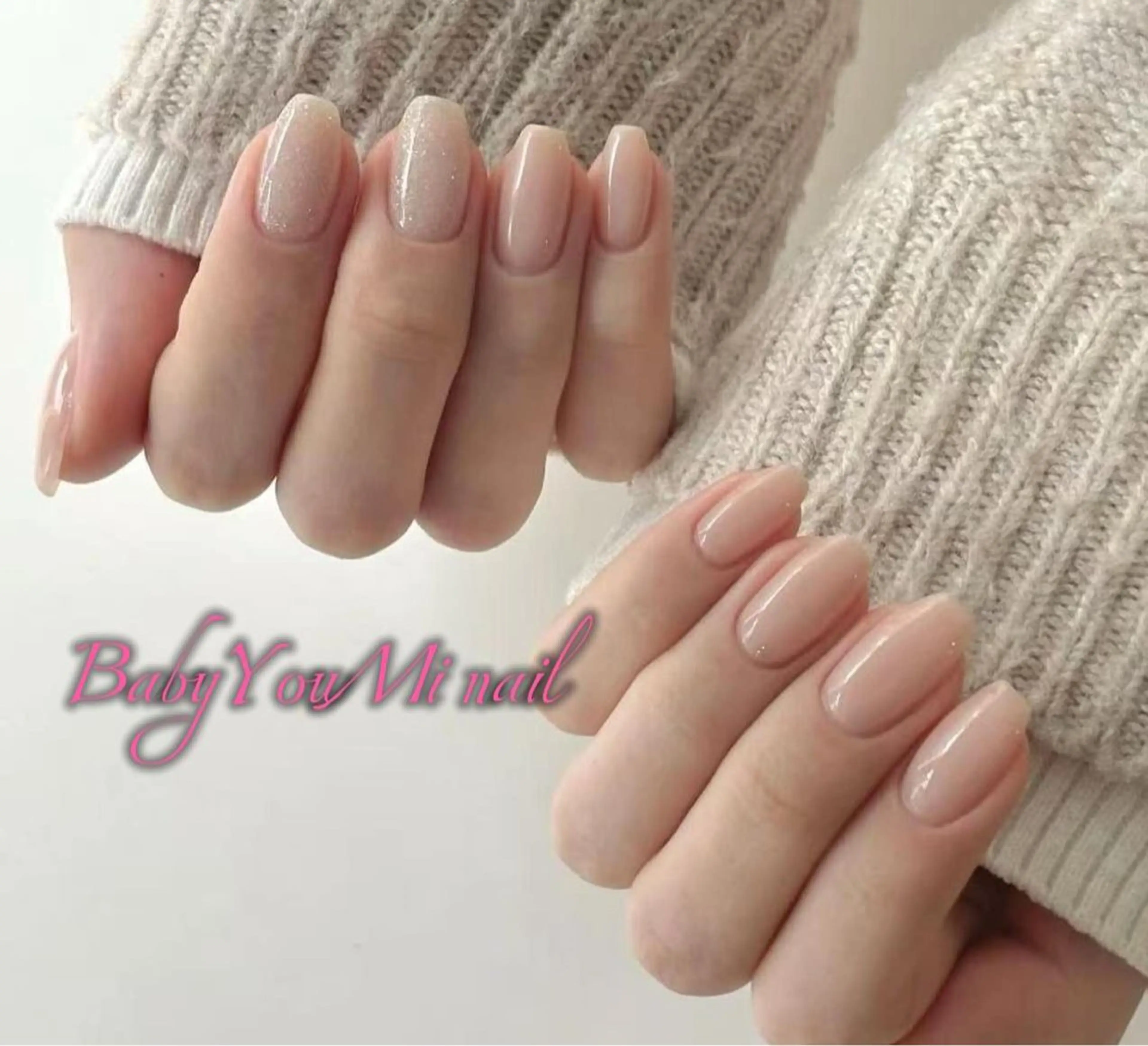 ネイル オーロラネイル フラワーネイル フットネイル フレンチネイル ジェルネイル ハンドネイル BabyYouMi ねねのネイルデザイン