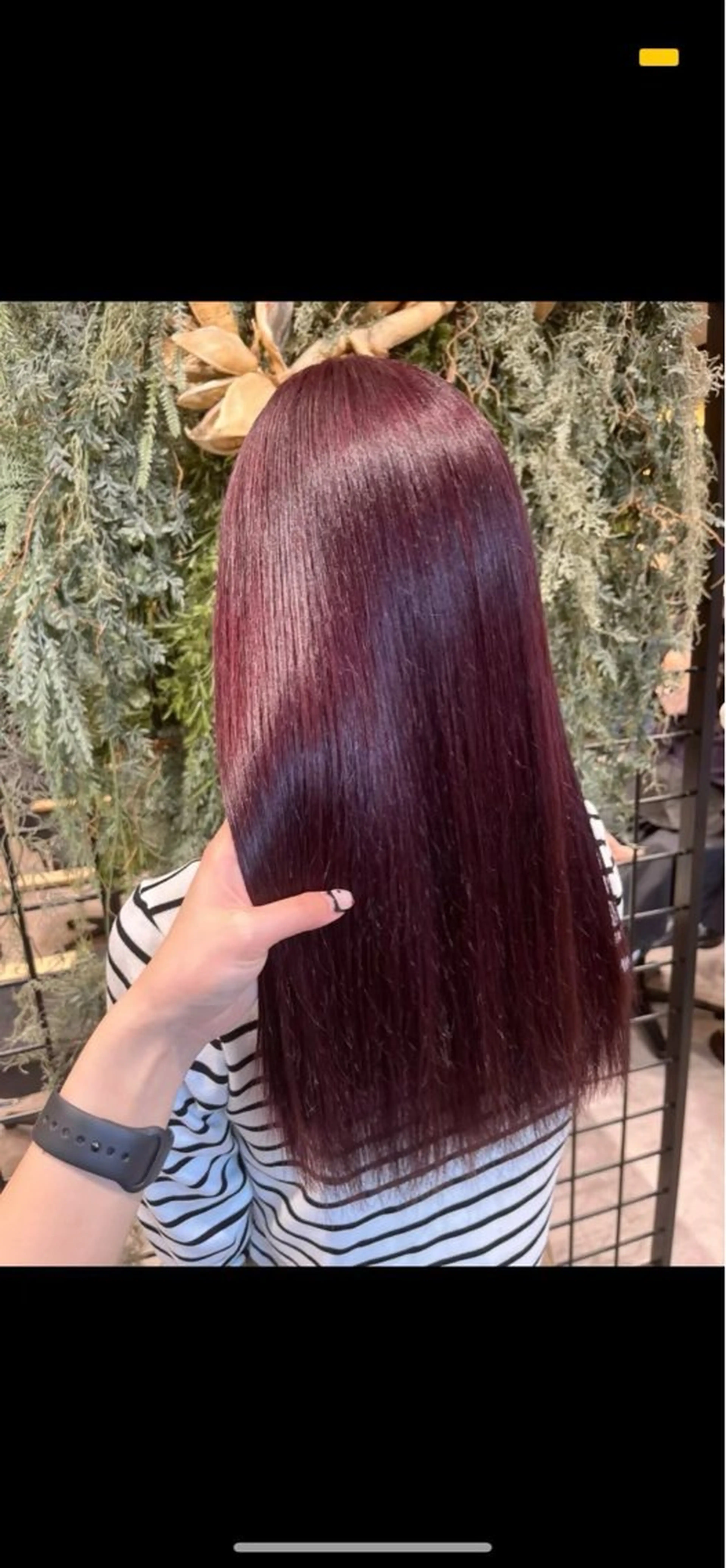 ロング カラー ヘアカラー レイヤー/手書きネイ ルCOCORO 🎀のネイルデザイン