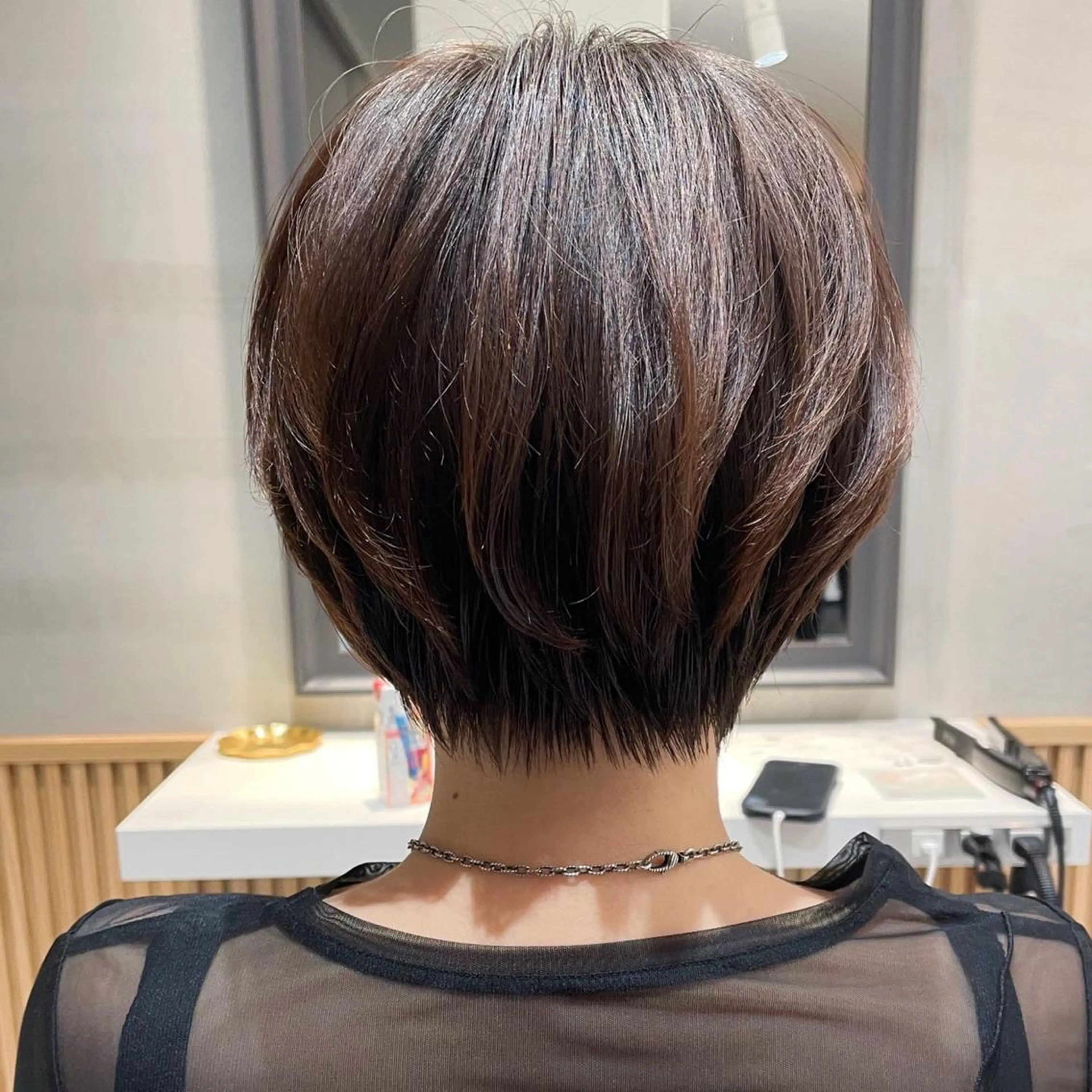 ショート 🎀大川 錬🎀 ブリーチなしWカラーのヘアスタイル