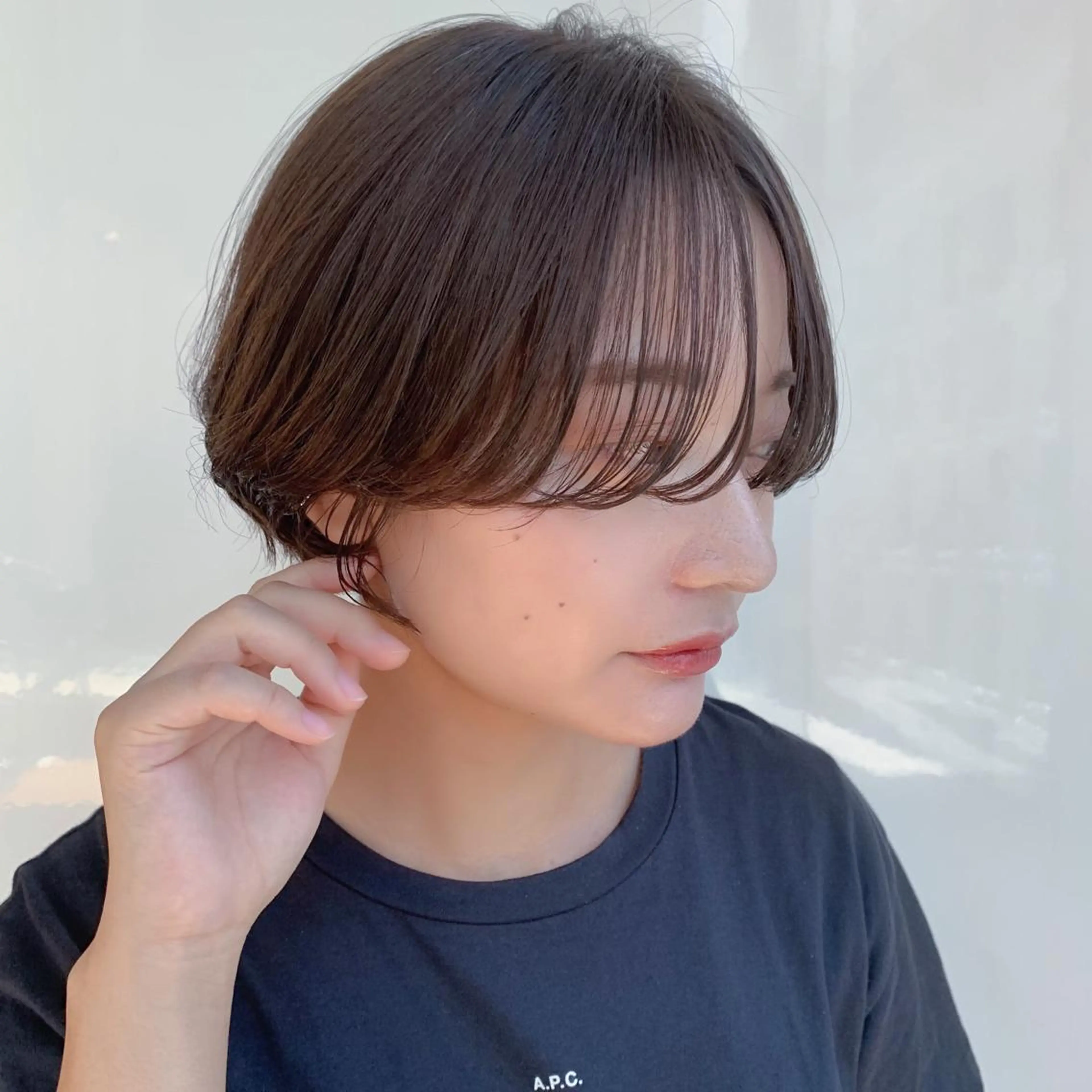 ショート カラー ショートボブ ボブ ショートヘア 顔周りカット/アレン ジ/カラー小野寺紗良のヘアスタイル