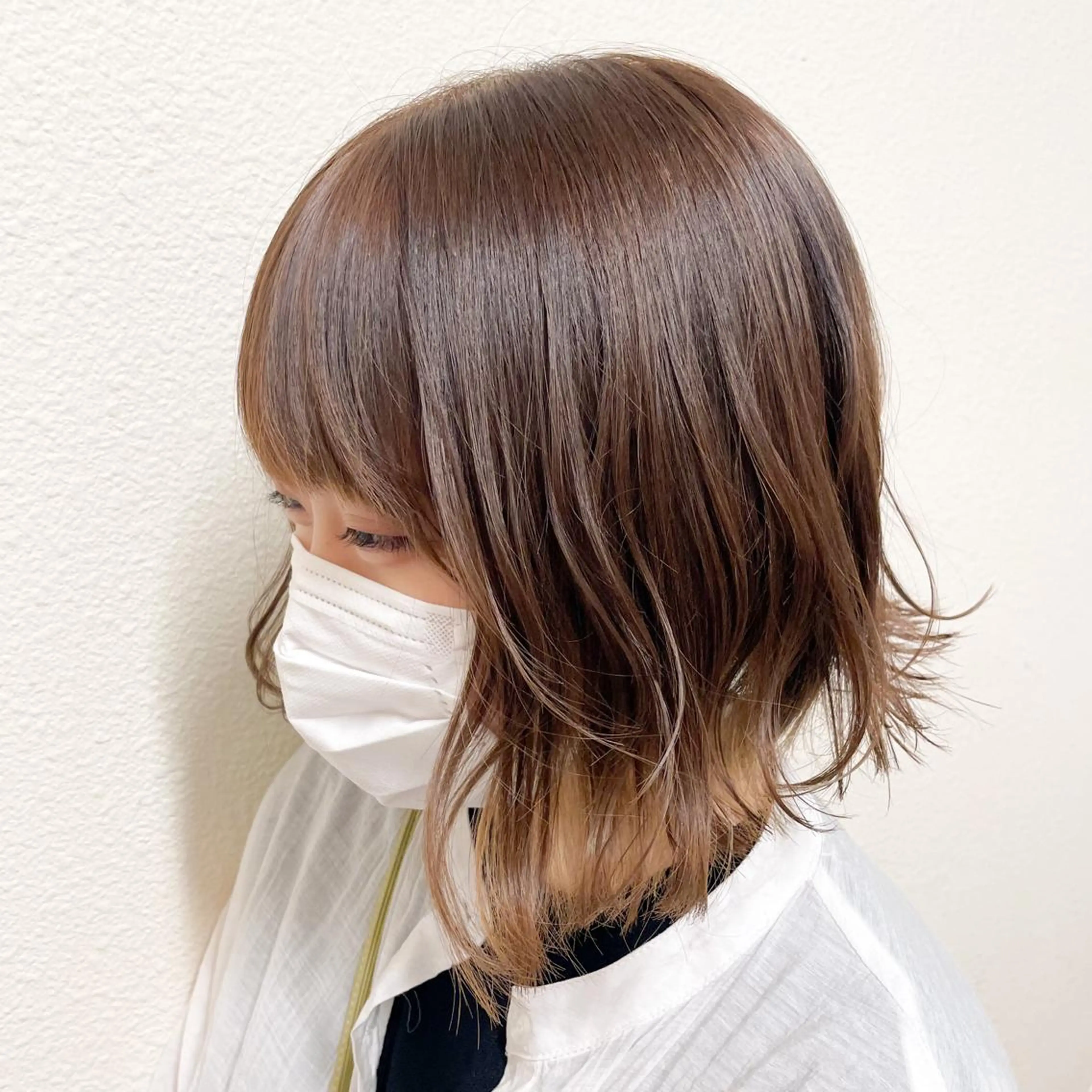 ショート カラー ヘアアレンジ ブラウンカラー 透明感カラー HARUKI MINATO Japan SENDAI所属・🌈【透明感・韓国 ヘア】がっきー🌈のヘアスタイル