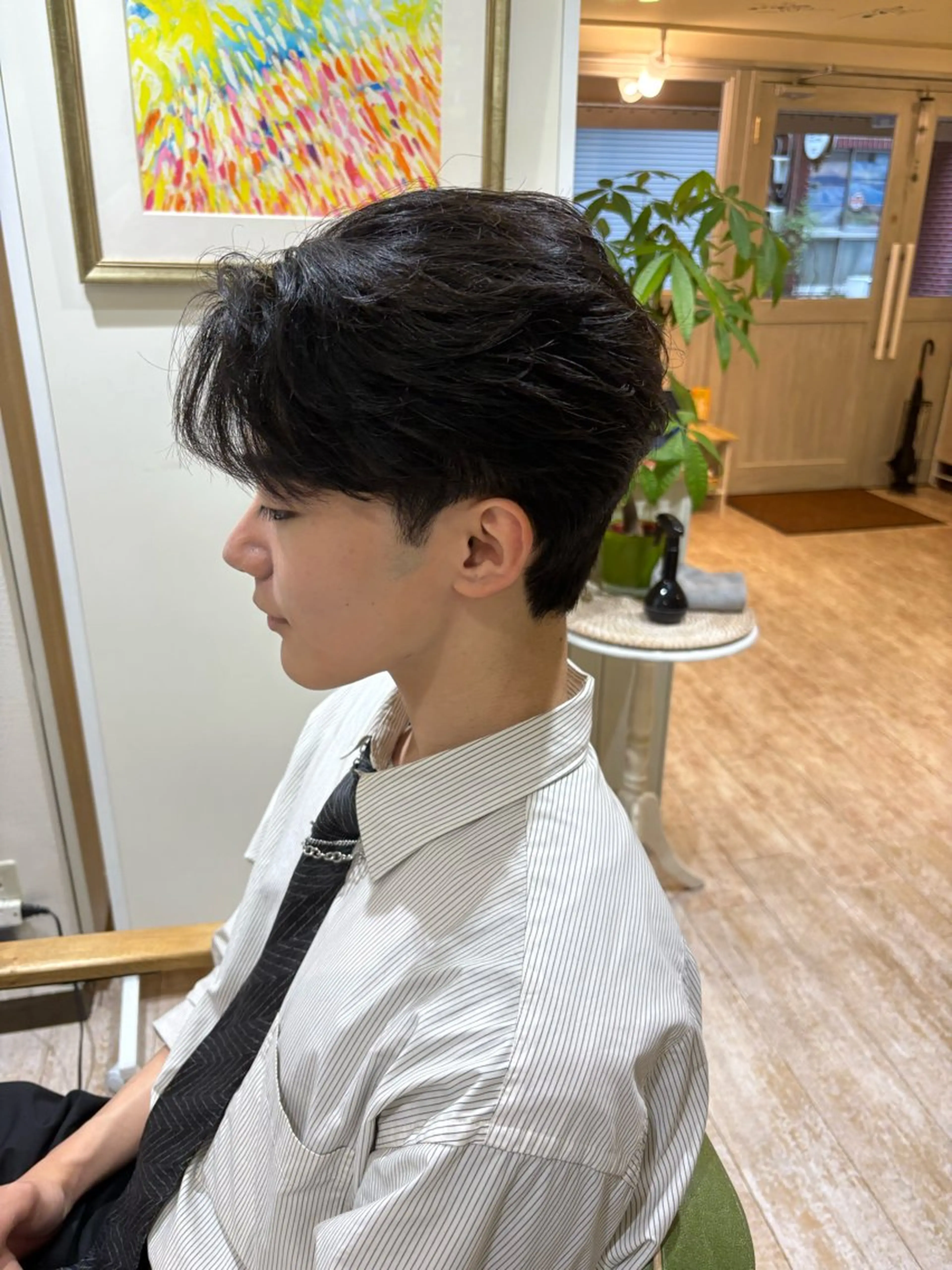 ショート ヘアアレンジ メンズ カット ヘアセット AIN.ANLY.所属・顔まわりカット/レイ ヤーカット/小池 祐のヘアスタイル