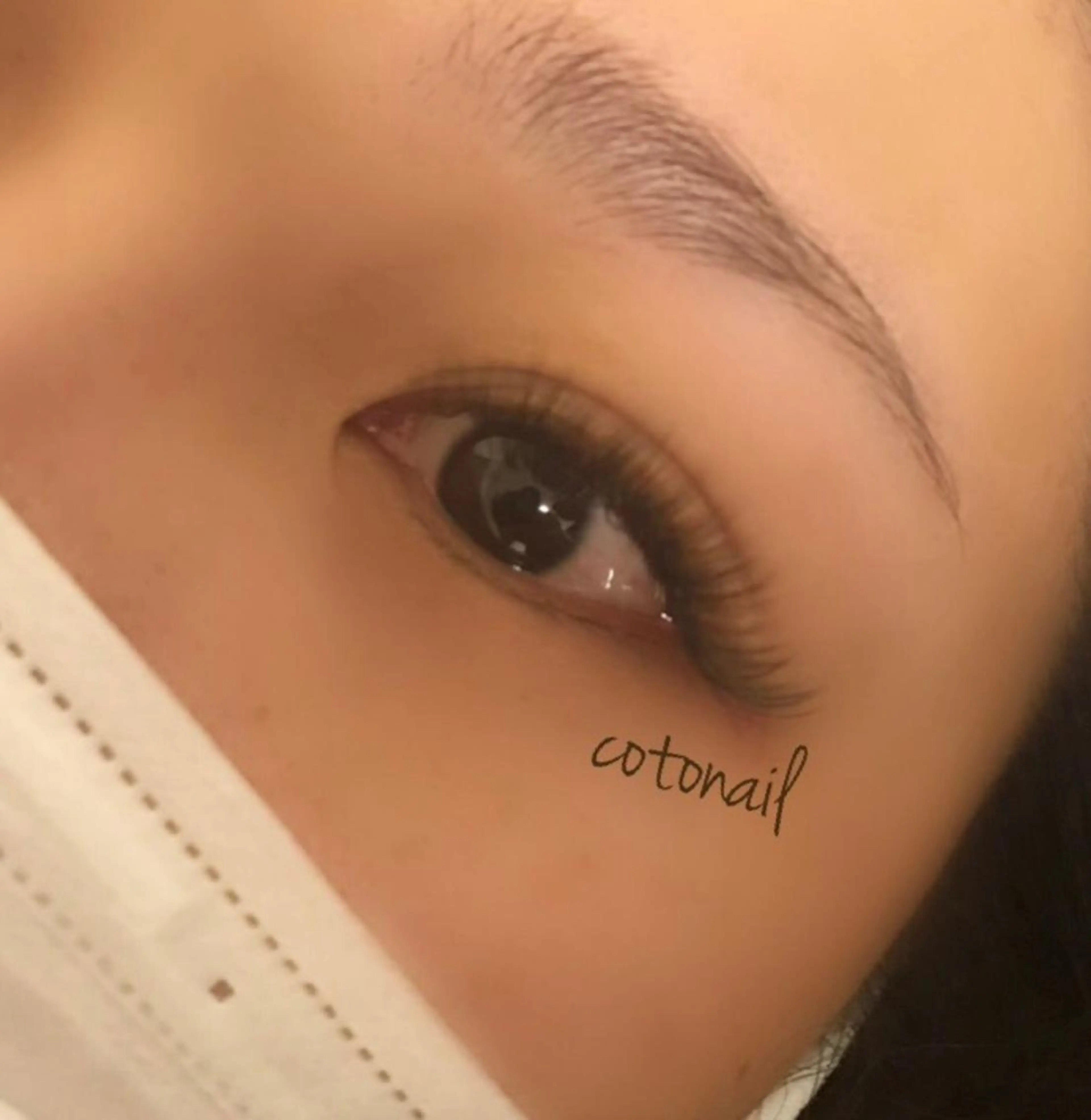 ロング マツエク・マツパ ボリュームラッシュ ツメトマツゲ .のネイルデザイン