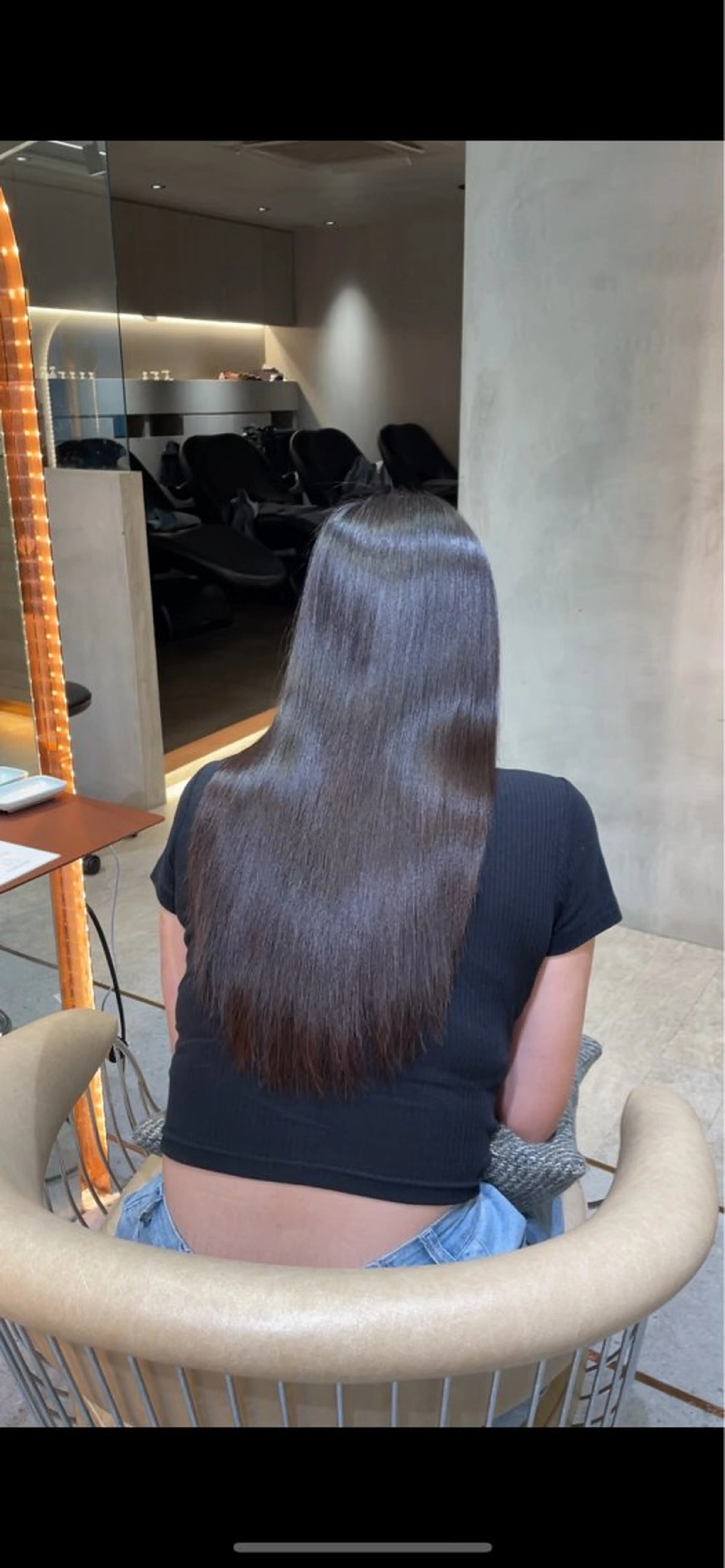 ロング 髪質改善サロン R'EEL 銀座所属・💙りさこ巻ける縮毛 矯正💙レイヤー💙のヘアスタイル