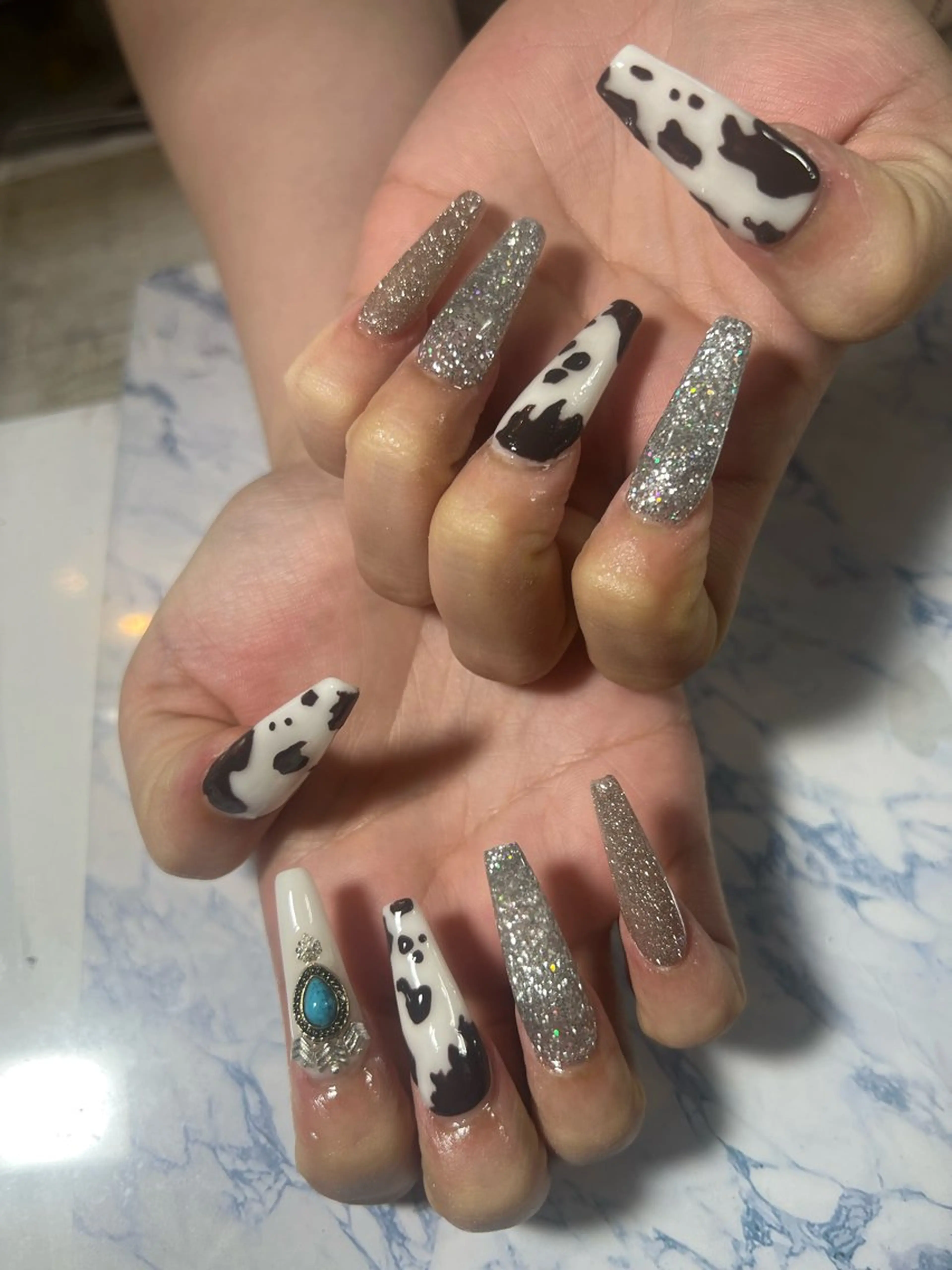 ネイル スカルプネイル 星 亜也加のネイルデザイン