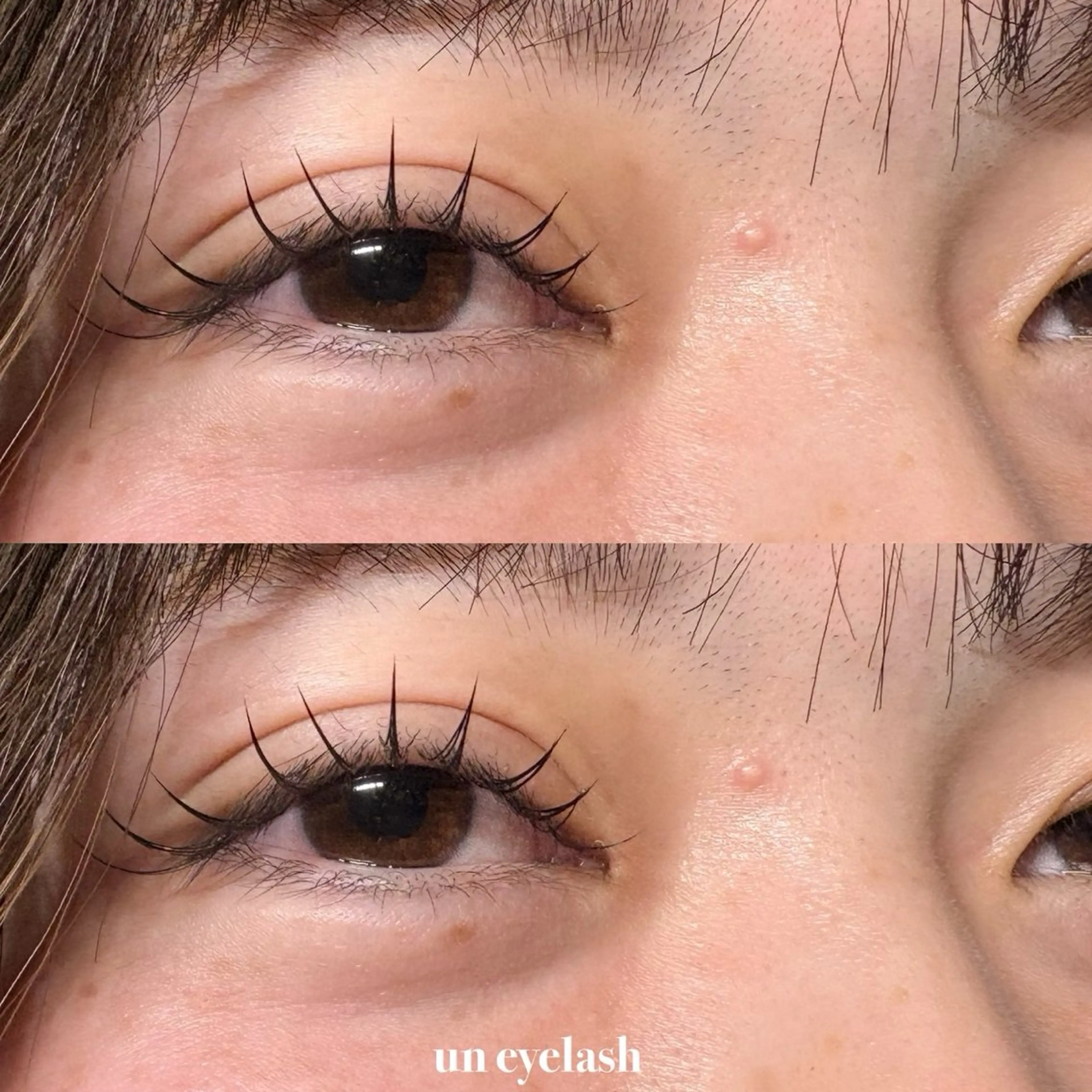 マツエク・マツパ 目尻長め un まつげパーマ 専門アイラッシュのマツエク・マツパデザイン