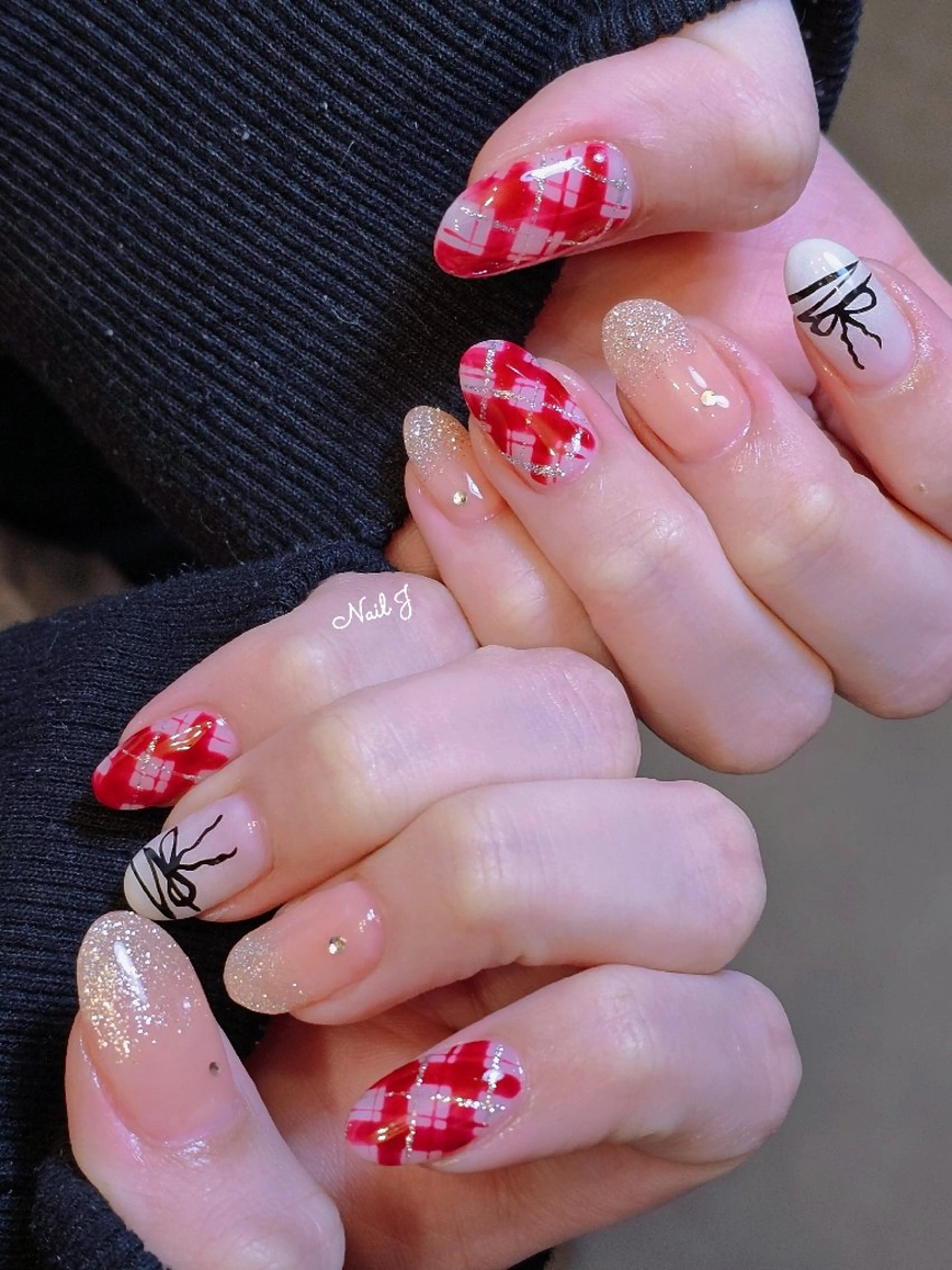 ネイル 韓国ネイル 春ネイル ハンドネイル Nail Jのネイルデザイン