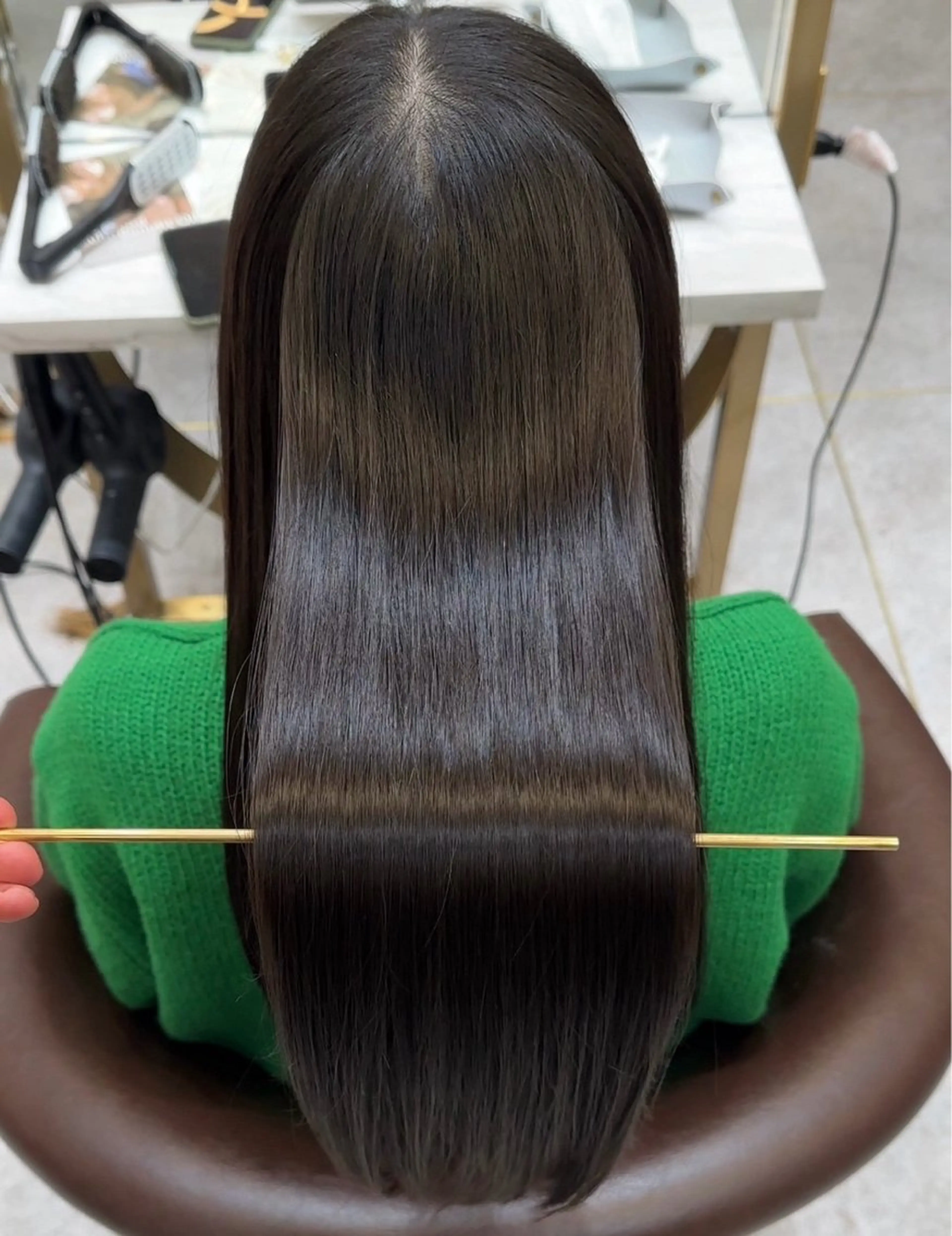 ロング 髪質改善 トリートメント 酸熱トリートメント トリートメント 🎀透明感ブラウ ンshizuka🎀のヘアスタイル