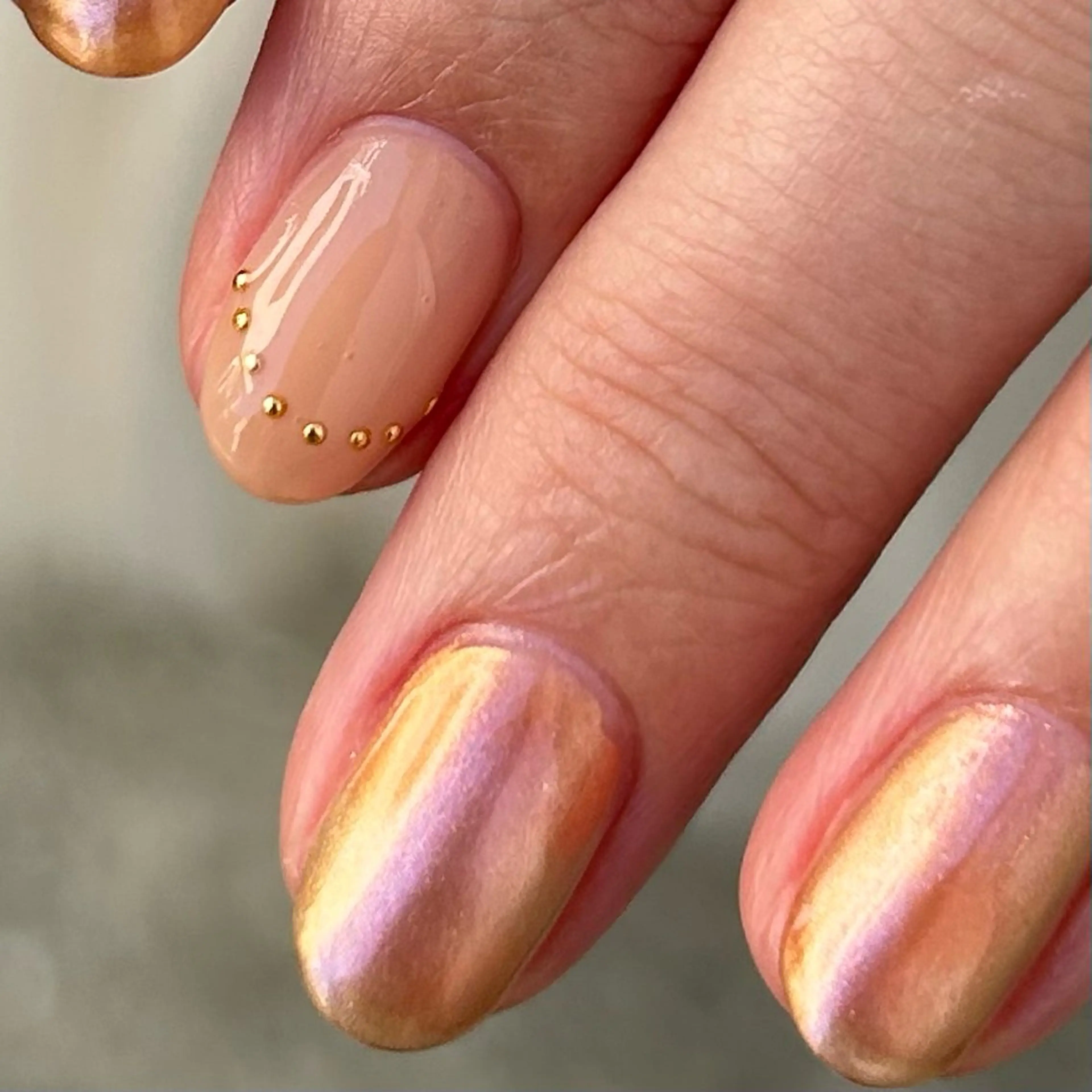 ネイル フレンチネイル ミラーネイル Yumi 広尾|恵比寿ネイルのネイルデザイン