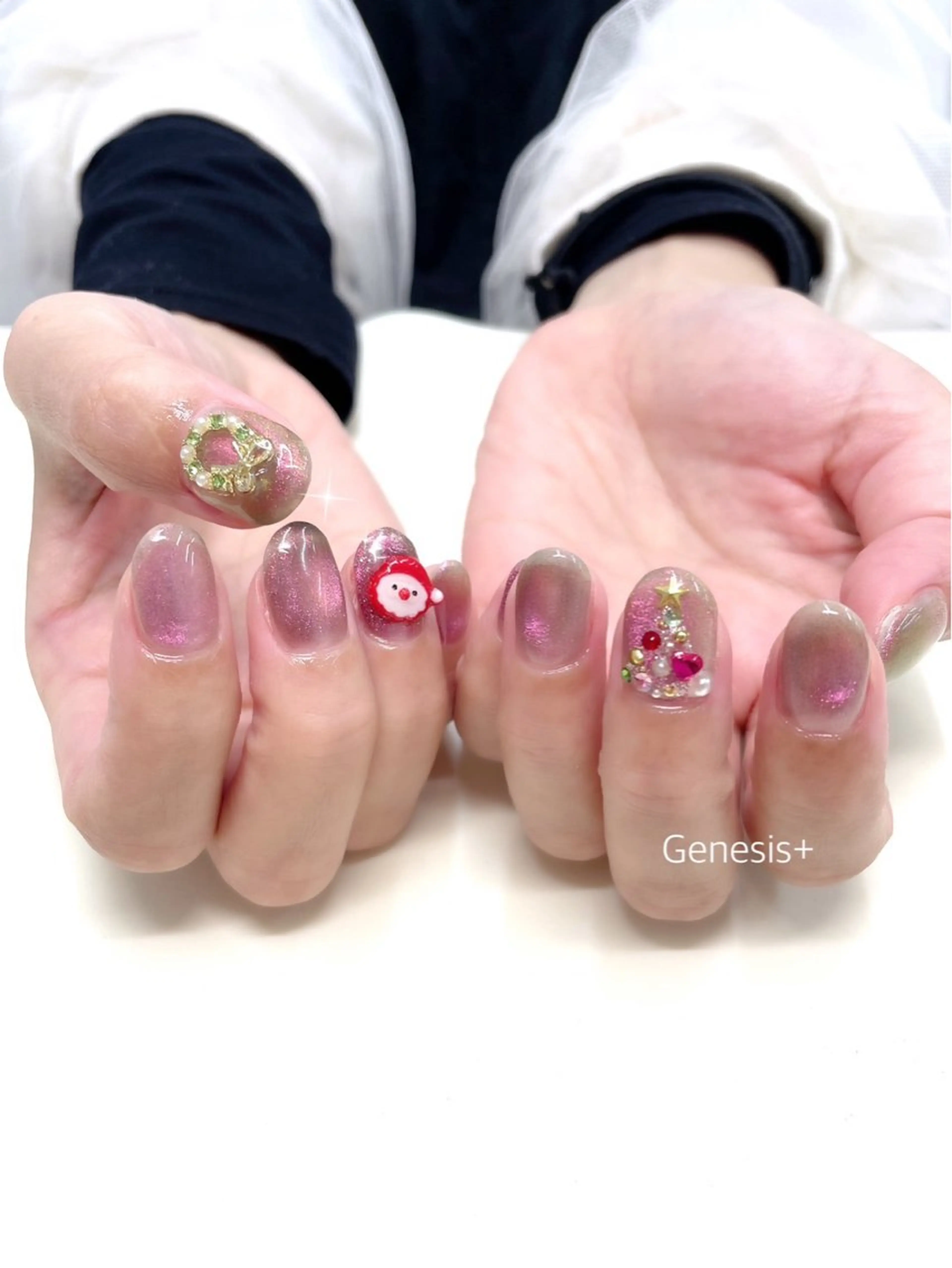 ネイル 冬ネイル クリスマス Genesis Plus大津京店のエステ・リラクイメージ