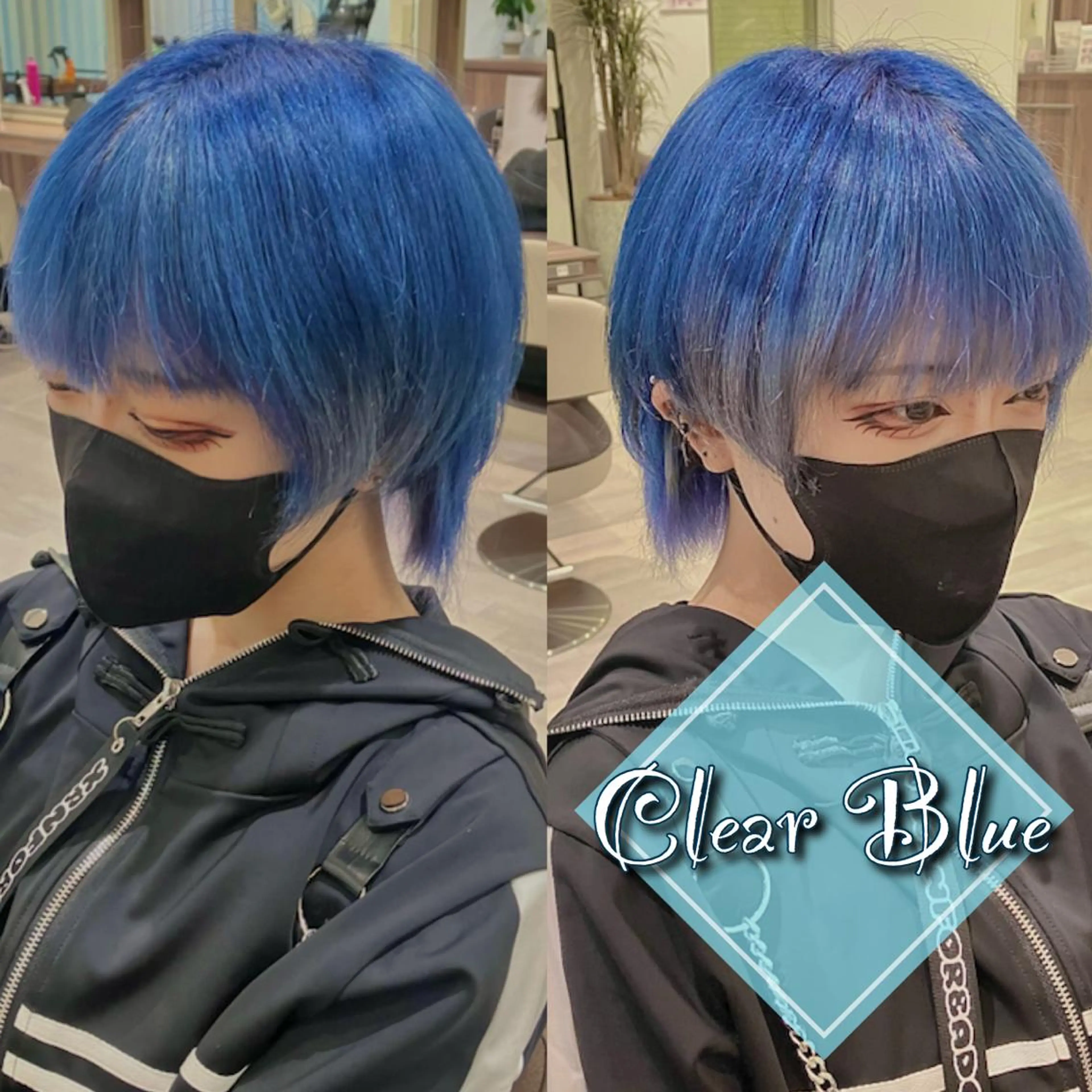 ショート カラー ヘアカラー Re:st所属・Miyavi/カラー ショートボブのヘアスタイル