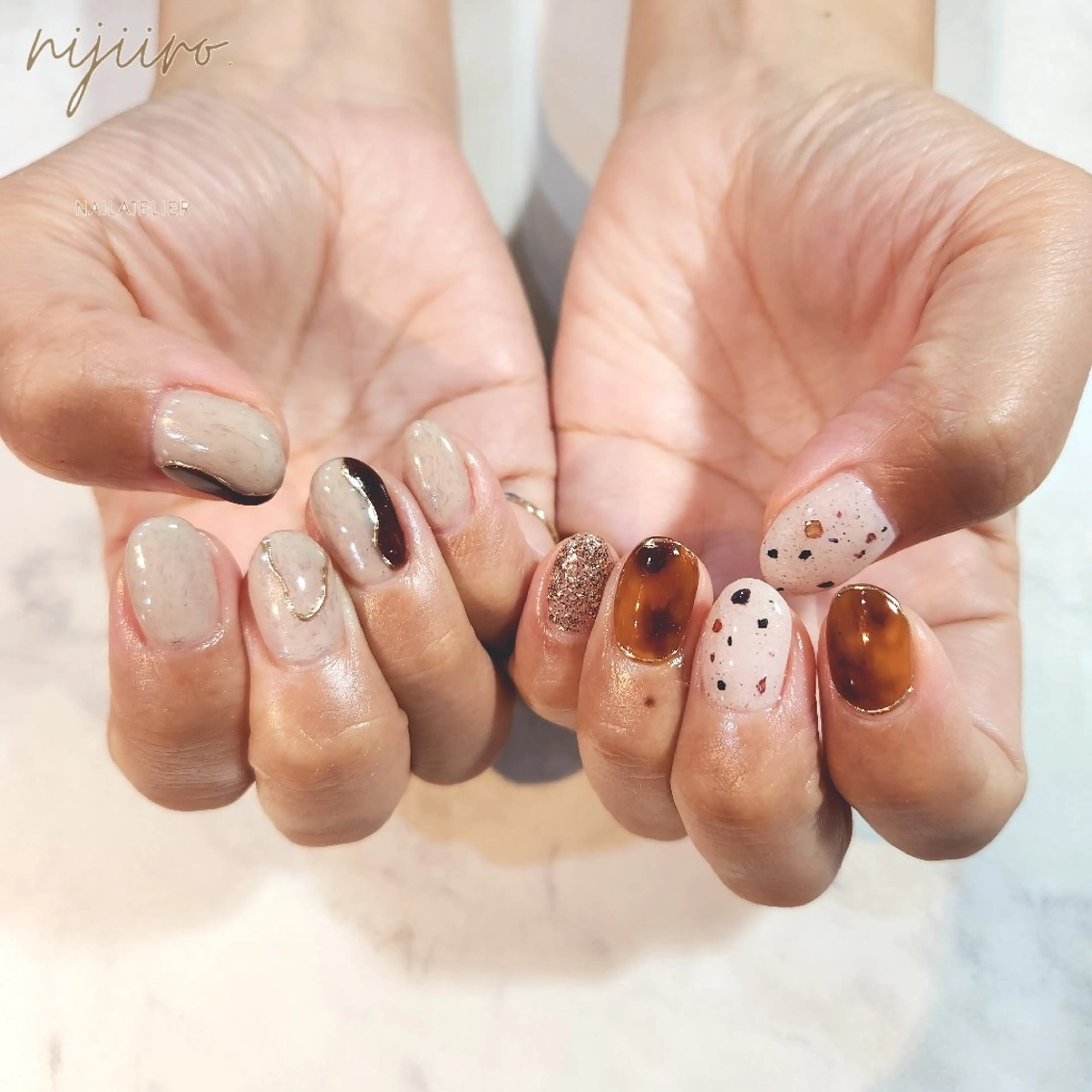 ネイル ハンドネイル nailatelier nijiiro.所属・nijiiro🌈 サトウのネイルデザイン