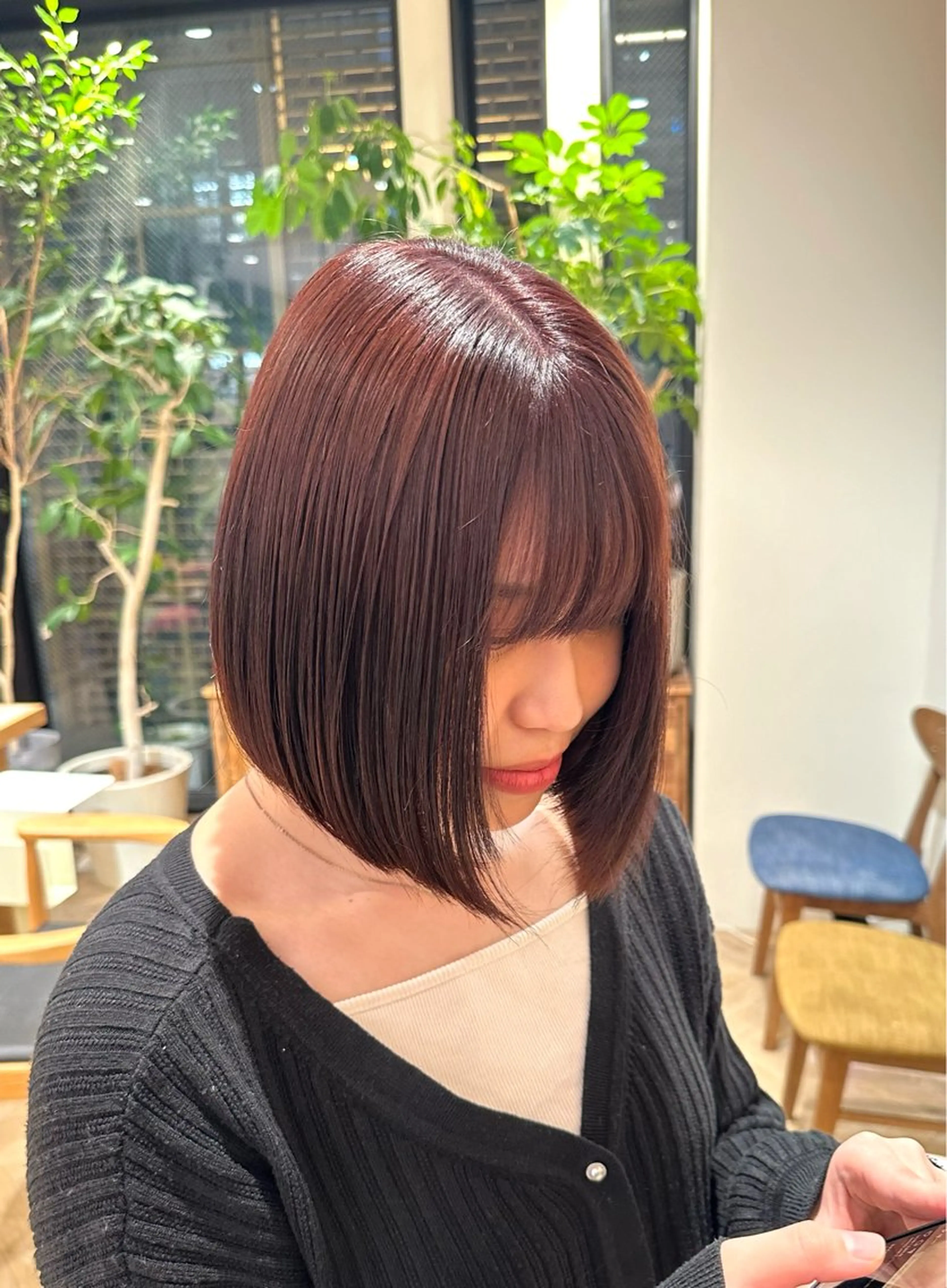 ショート ボブ 政木彩香/丸みボブ/ ショートボブのヘアスタイル