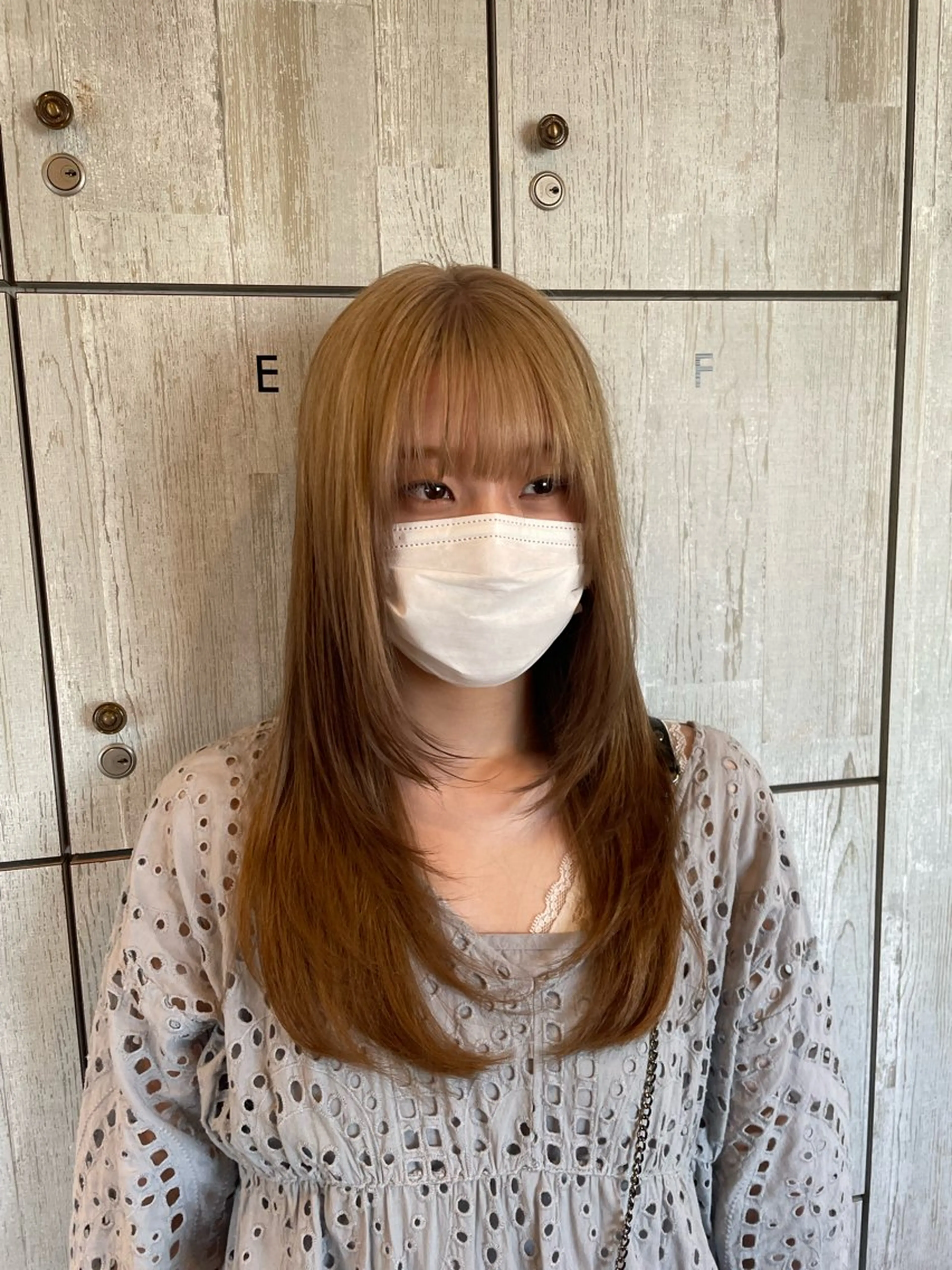 ロング カラー なつき/ 艶カラー/縮毛矯正のヘアスタイル