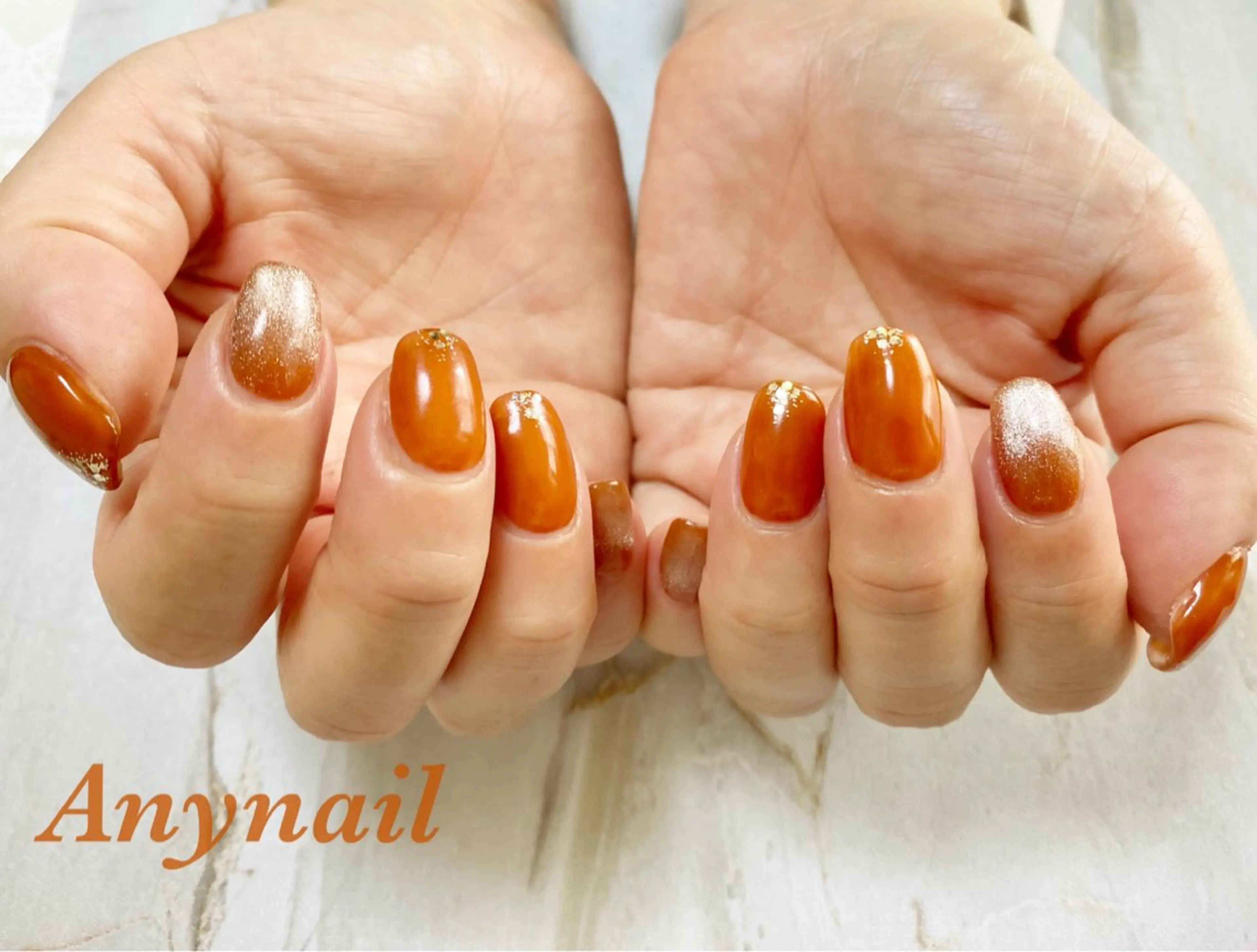 ネイル ブルー ホログラムネイル マグネットネイル 岩澤 恵子のネイルデザイン