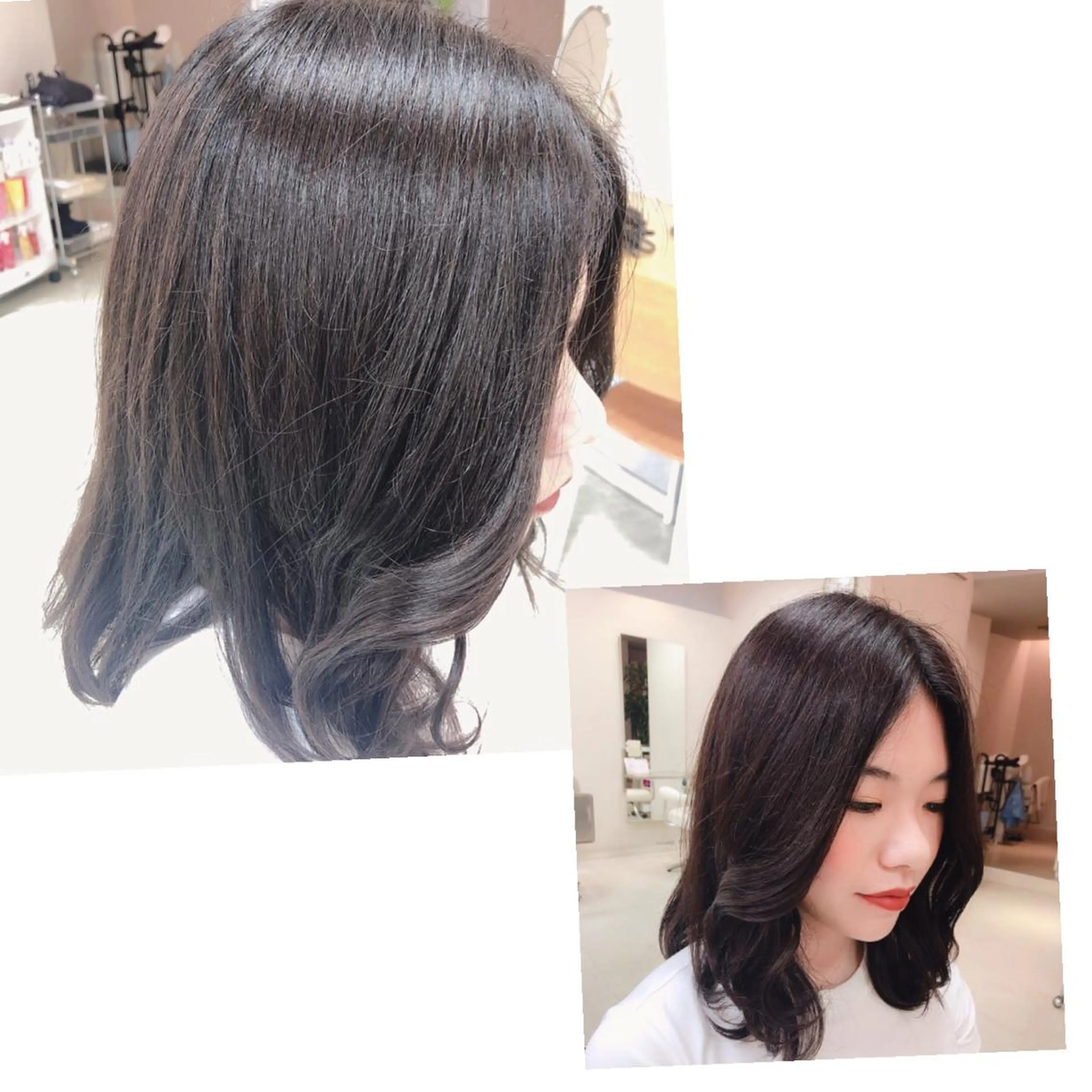 セミロング ヘアアレンジ 阿部 美咲のヘアスタイル