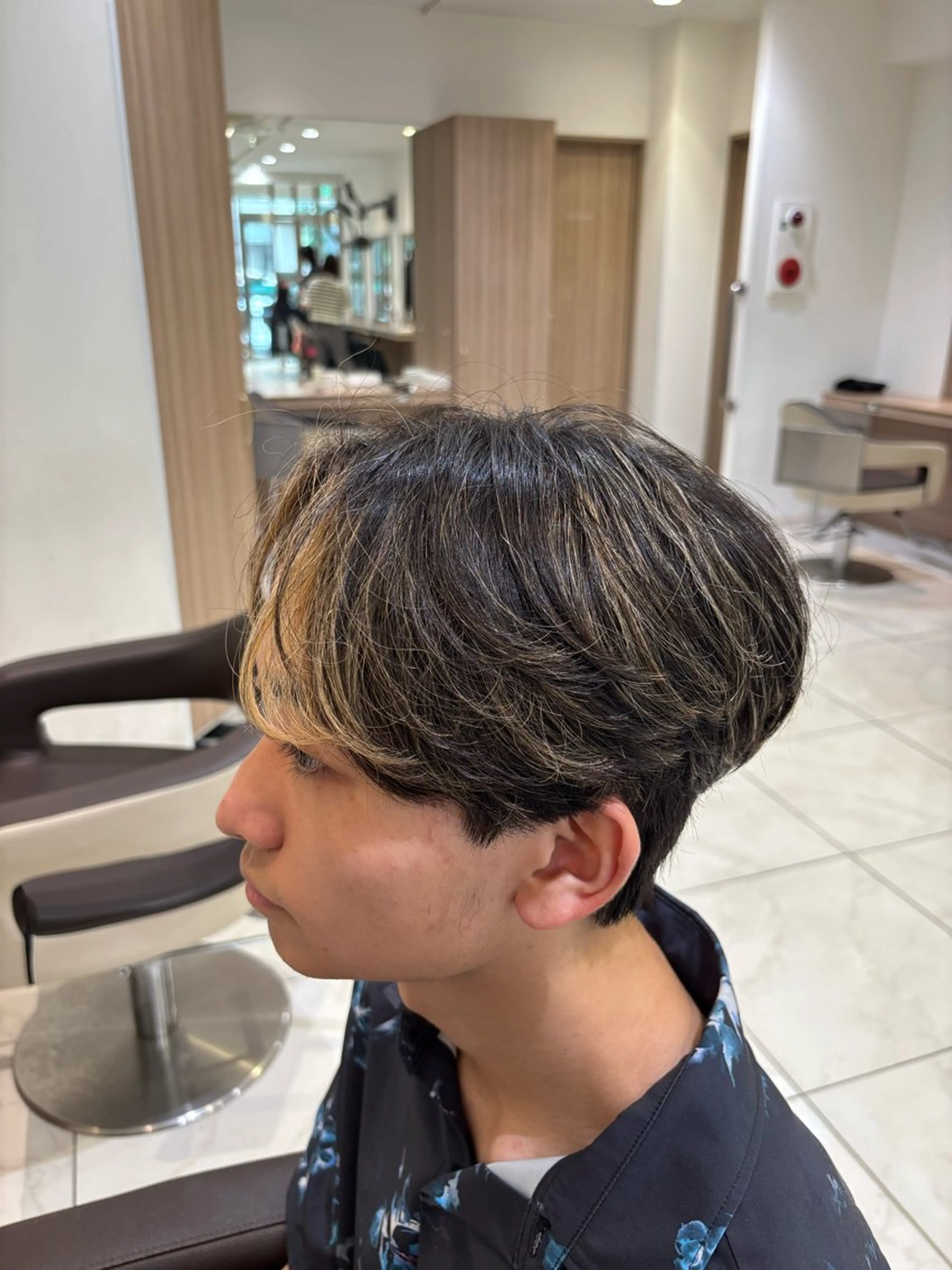 パーマ メンズ カット パーマ 山本 侑平のヘアスタイル