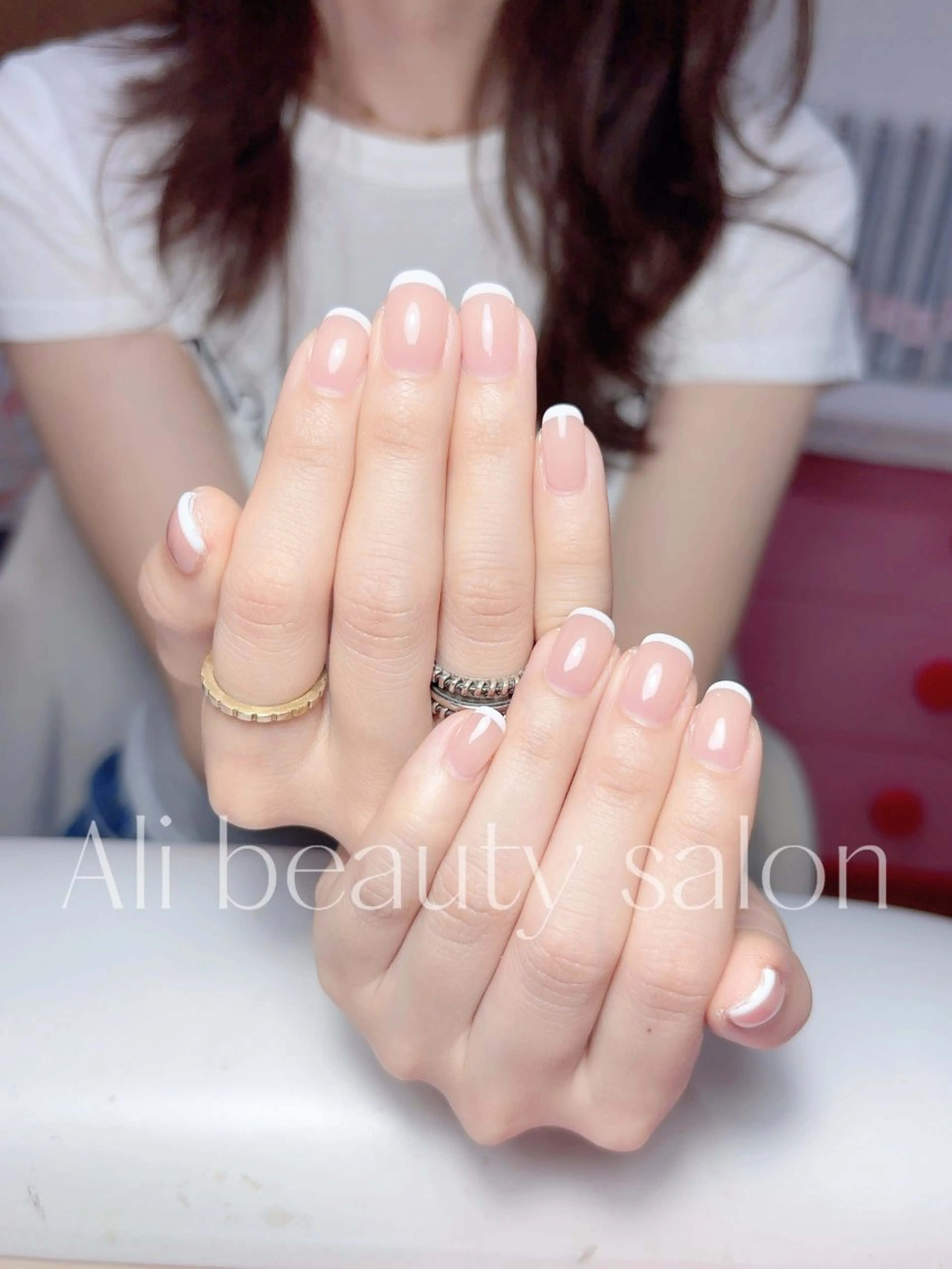 ネイル フレンチネイル ハンドネイル Ali 新小岩 ネイル専門のネイルデザイン