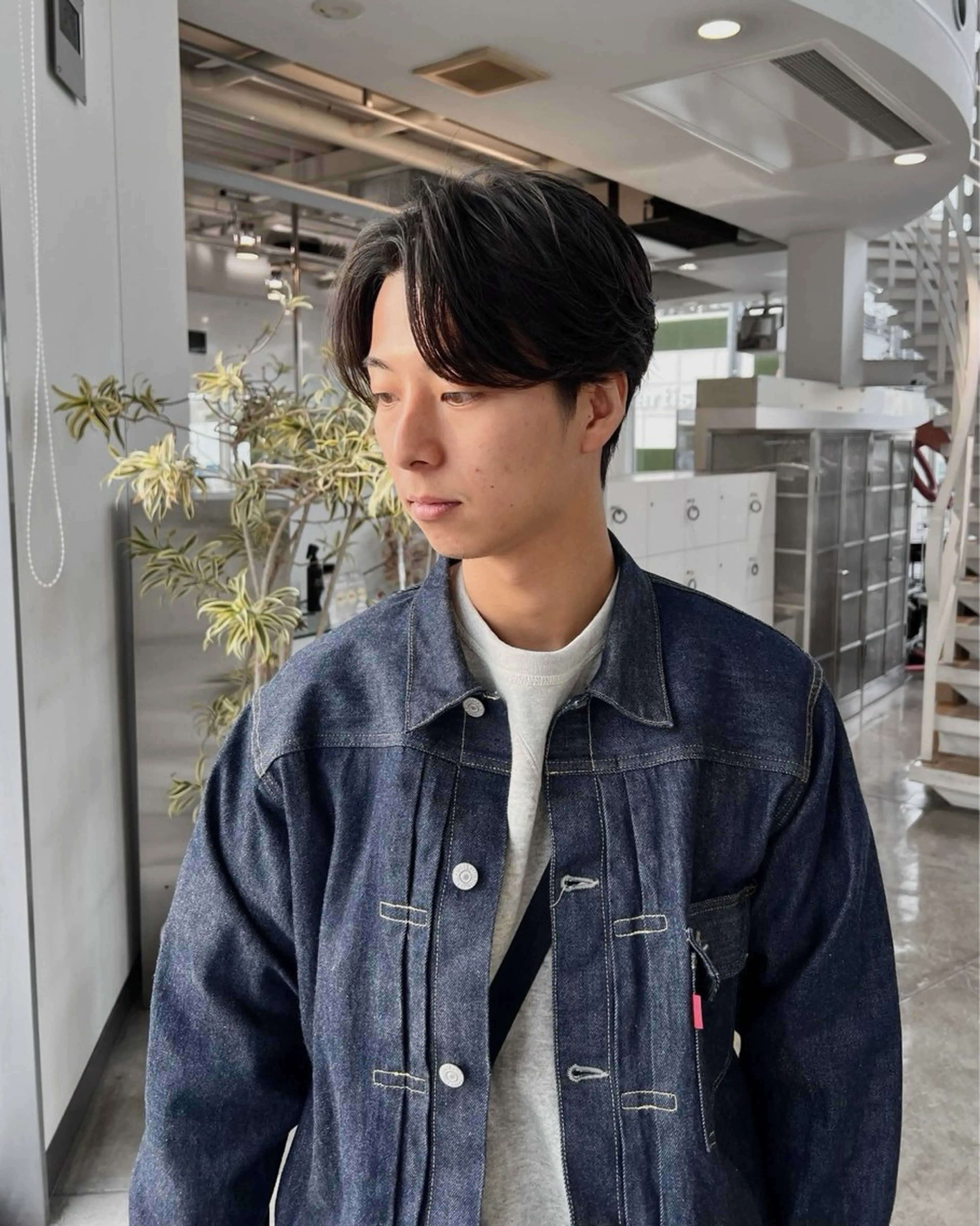 ショート メンズ カット yui/透明感カラー /コテ巻き風パーマのヘアスタイル