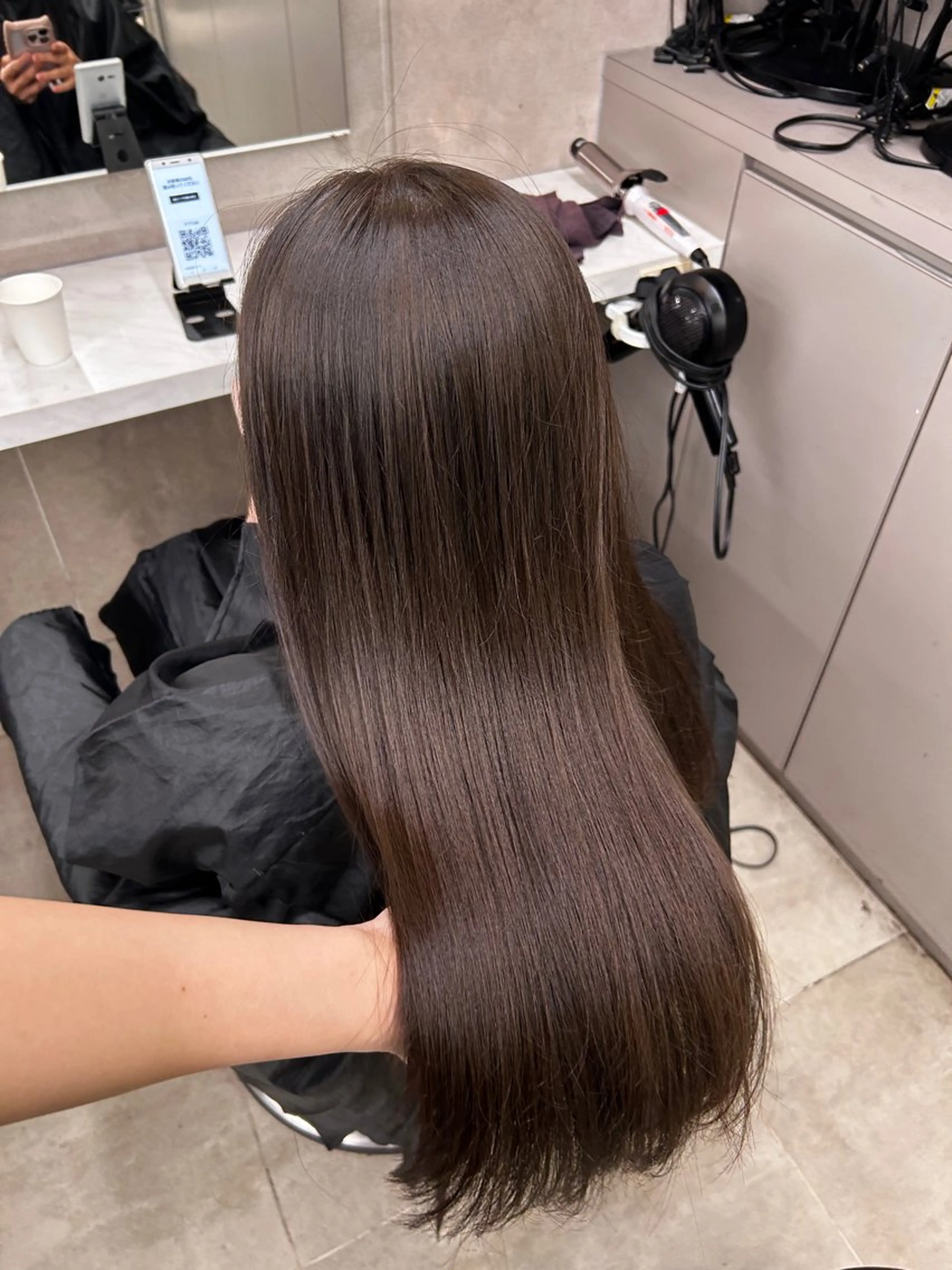 ロング カラー ヘアカラー 🥯縮毛/レイヤー/ ベージュヘア🥯のヘアスタイル