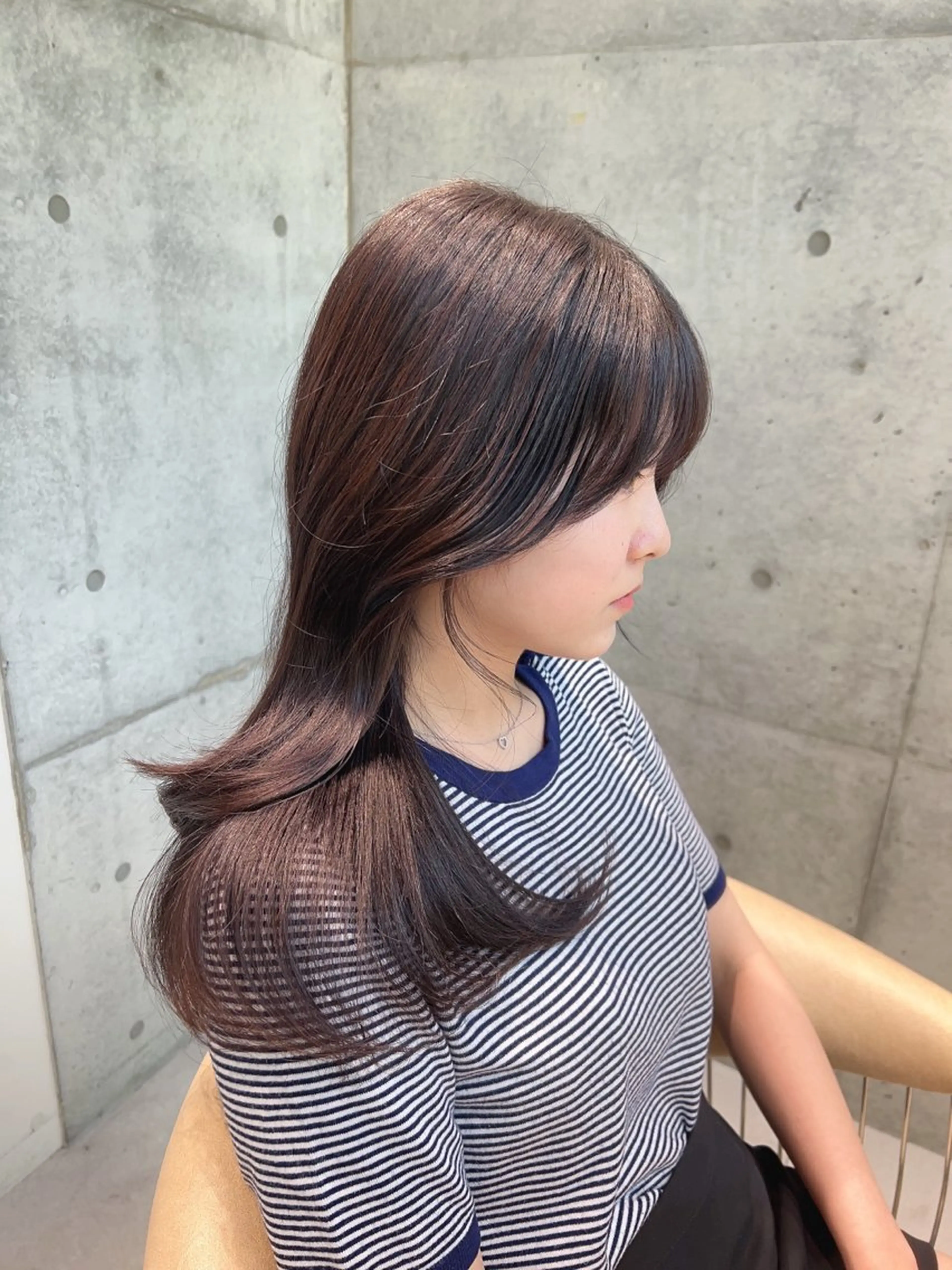 ロング 顔周り🇰🇷韓国 レイヤー/モエのヘアスタイル