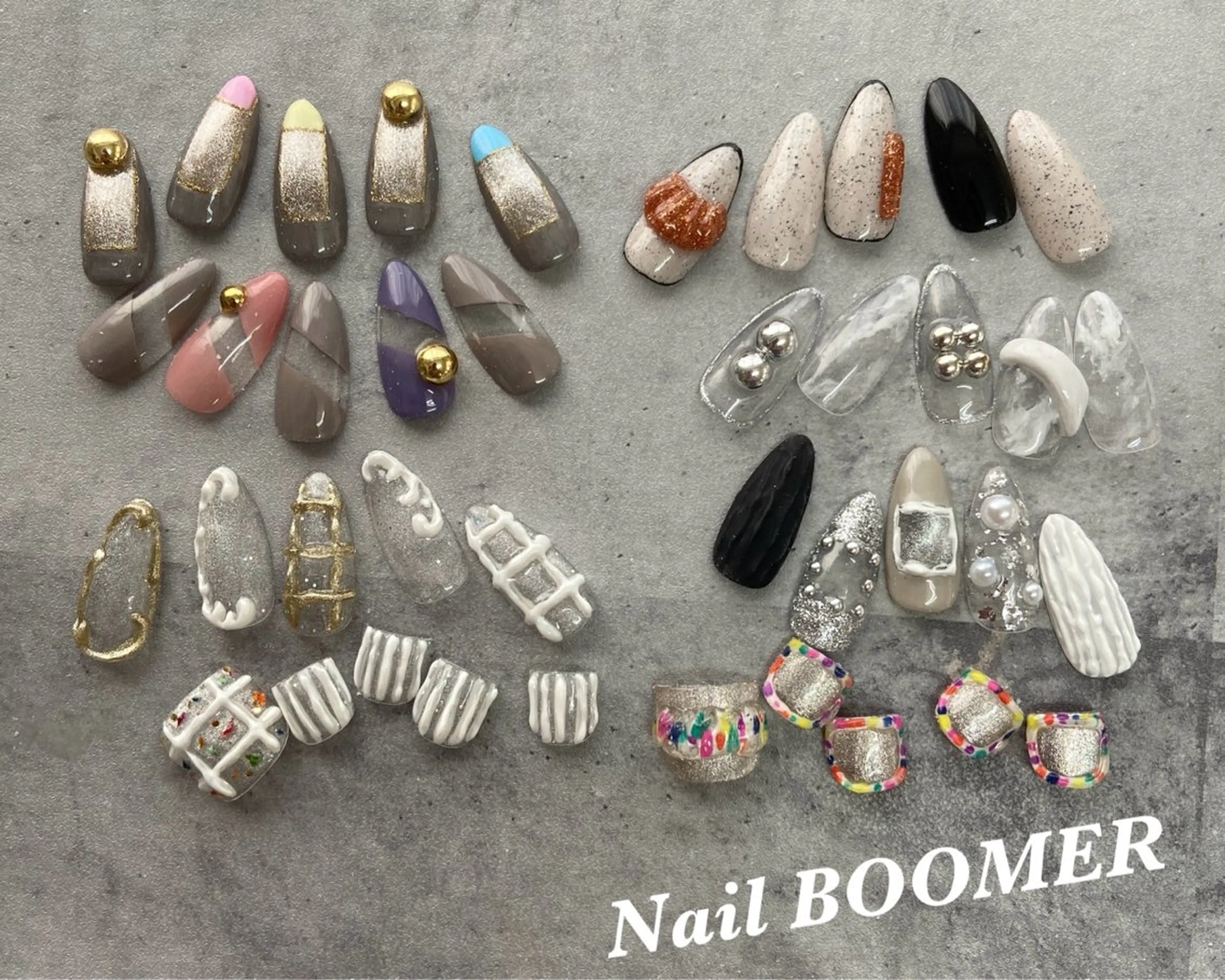 ネイル フットネイル ネイル ブーマーのネイルデザイン