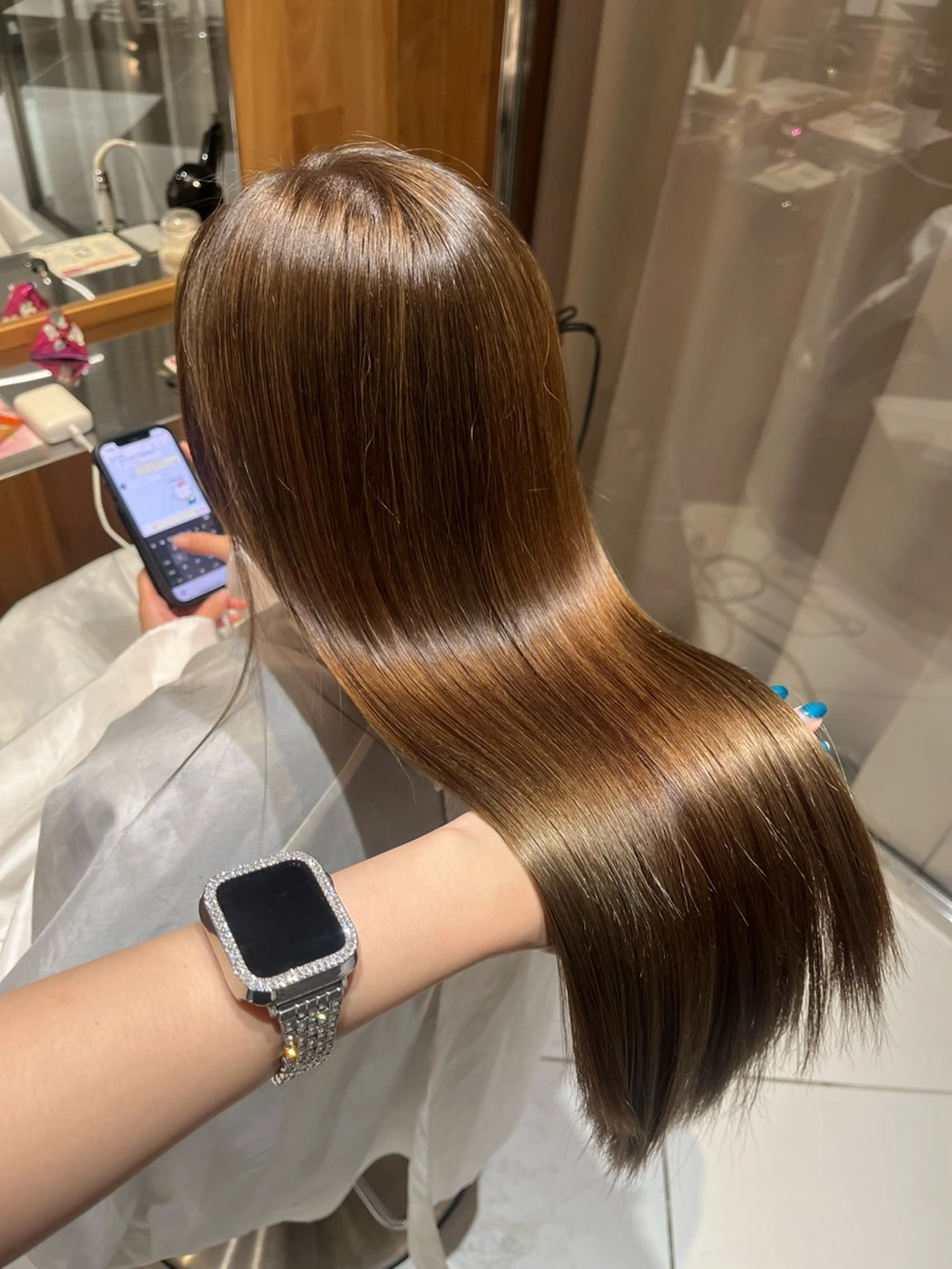 ロング ヘアカラー haruna .のヘアスタイル