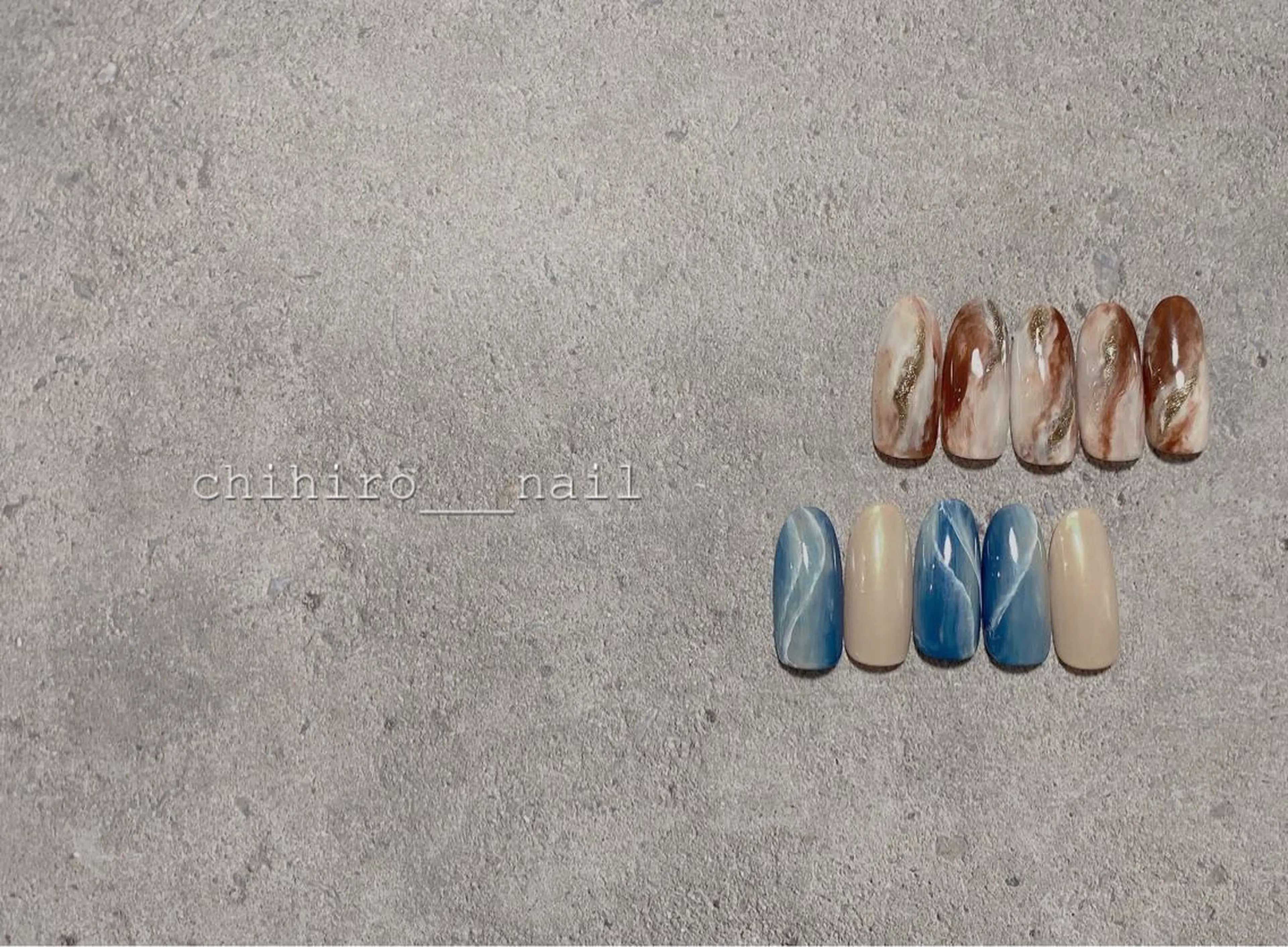 ネイル アートネイル フレンチネイル ジェルネイル マグネットネイル ニュアンスネイル ハンドネイル beauty salon ma'am所属・chihiro 小路ネイルのネイルデザイン