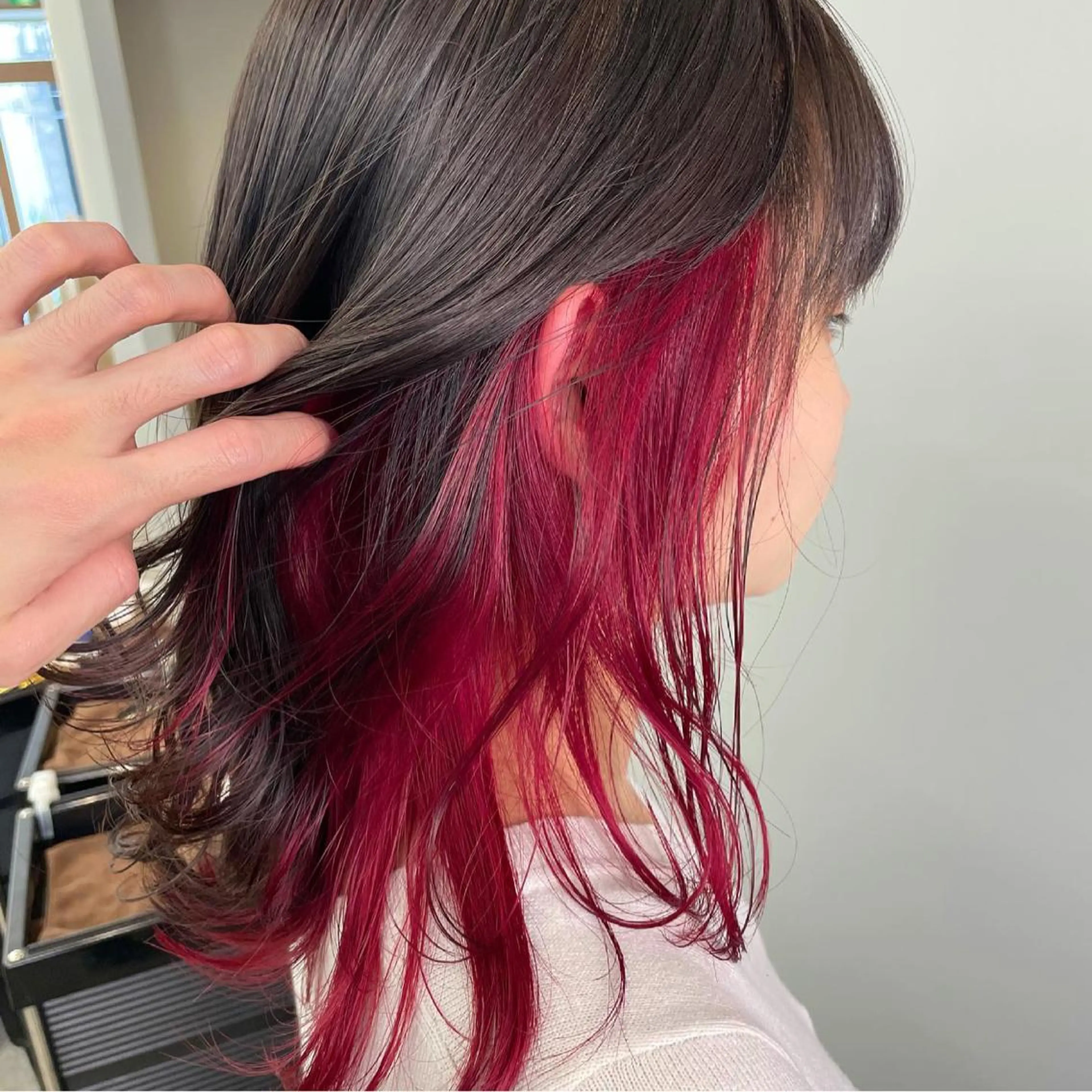 ミディアム ヘアカラー SAEKI【ior 】北千住店ブリーチのヘアスタイル