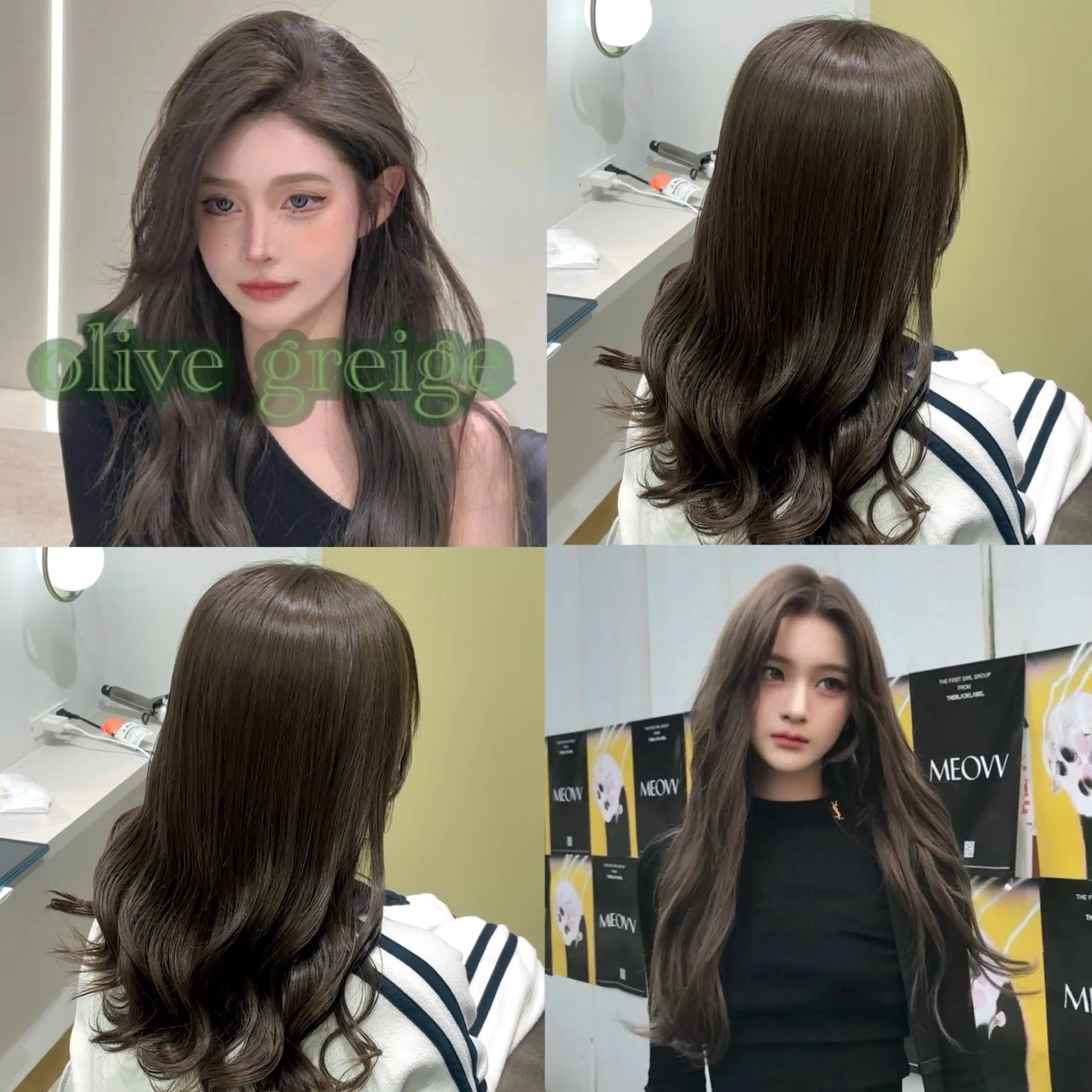 ミディアム カラー ブリーチ 透明感カラー ダブルカラー グレージュ カット ヘアカラー トリートメント 堀出 芽衣/垢抜け/美髪のヘアスタイル