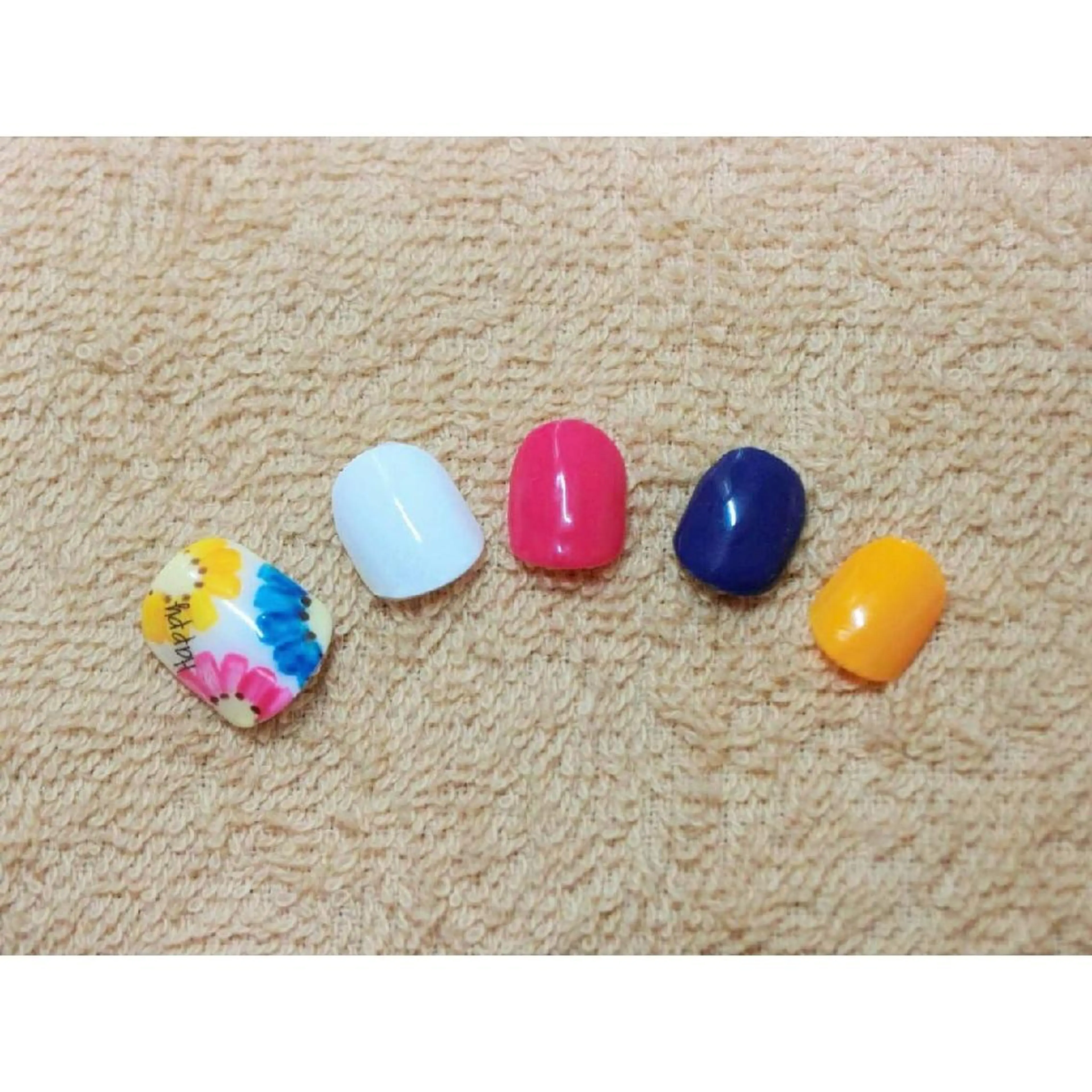 ネイル フットネイル 痛ネイル/ワンホン/ フィルイン/長さだしのネイルデザイン