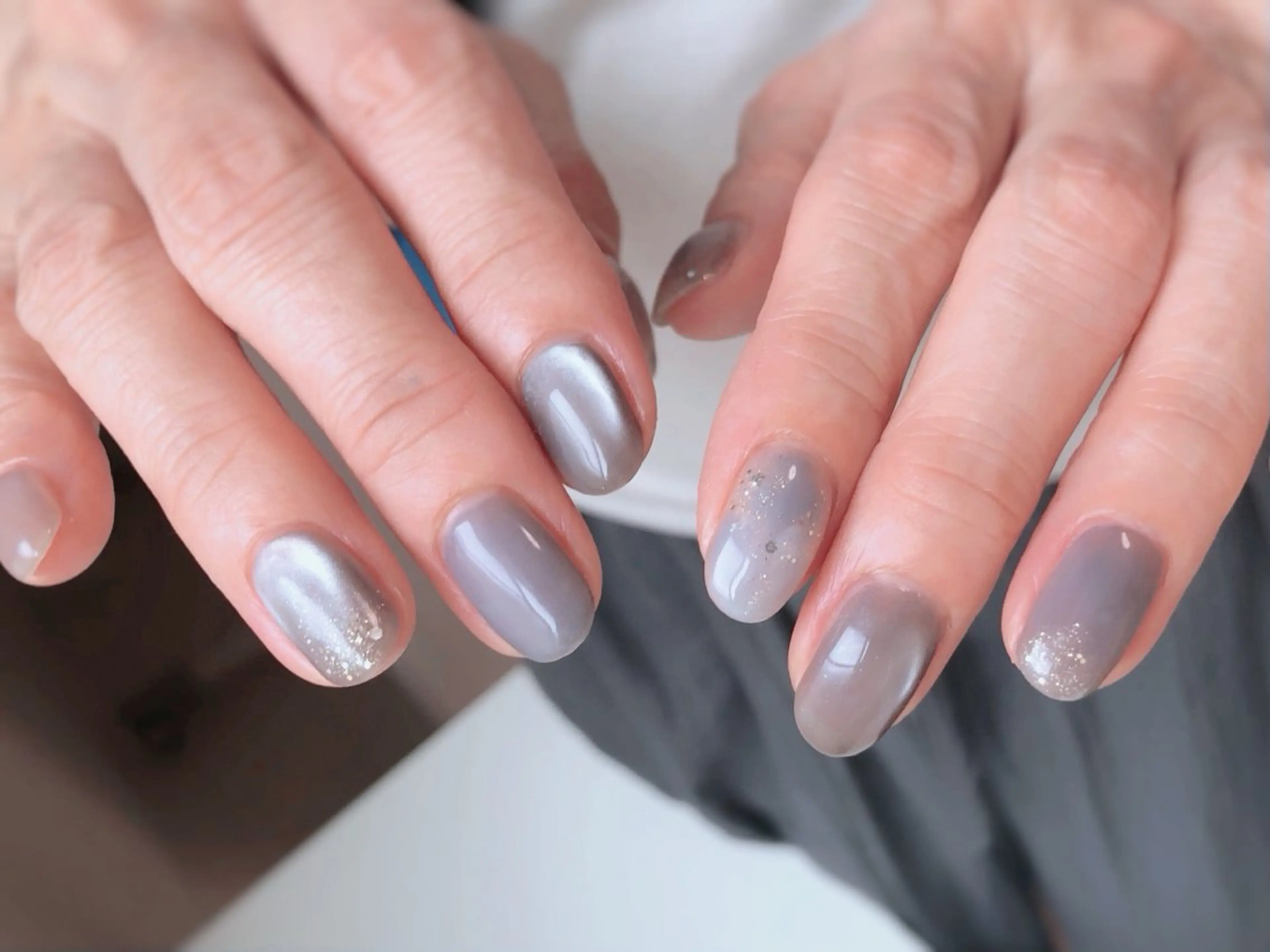 ネイル ラメ(グリッター) マグネットネイル atelier in bloomのネイルデザイン