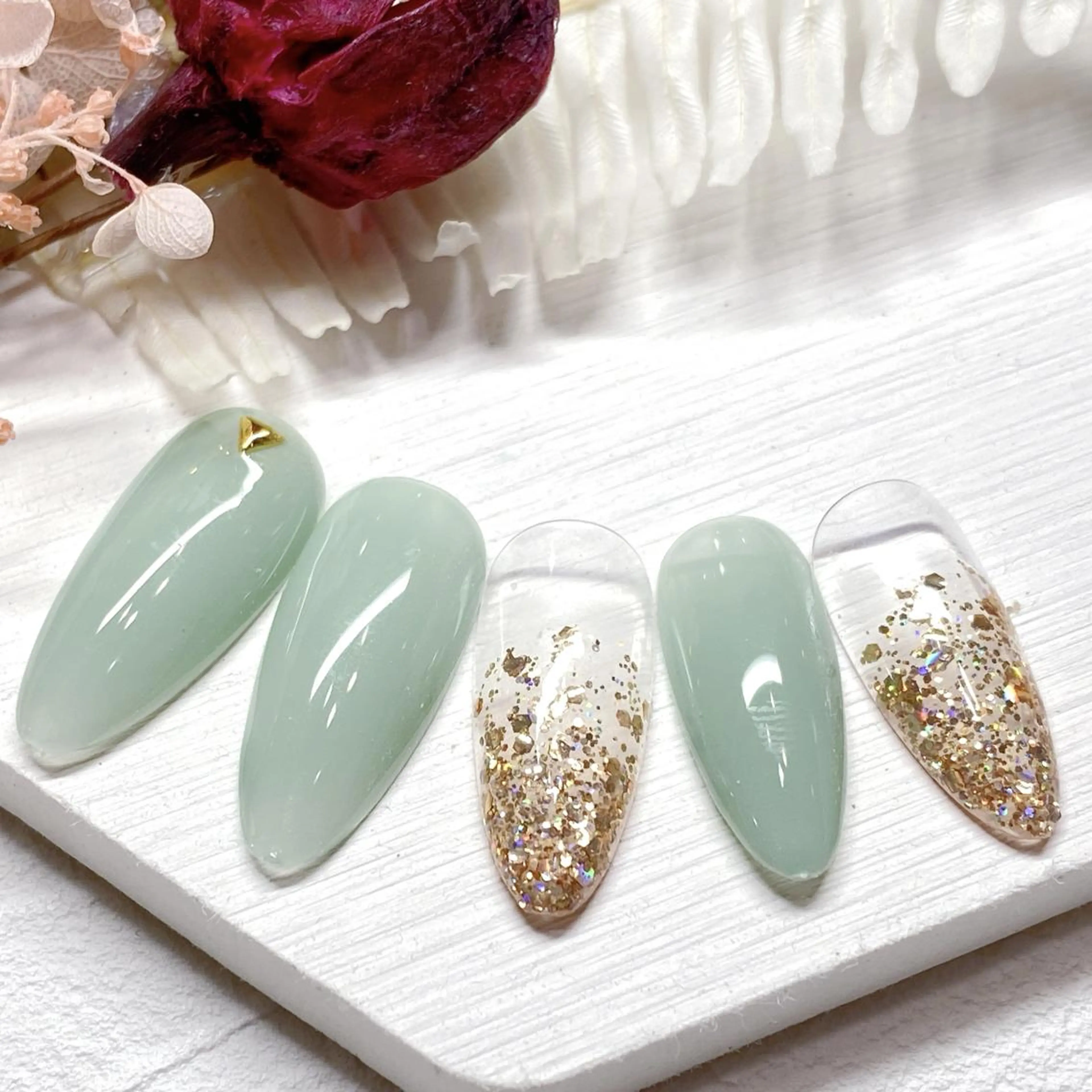 ネイル シンプルネイル ハンドネイル ネイリストYuri シェルウェリナ船橋のネイルデザイン