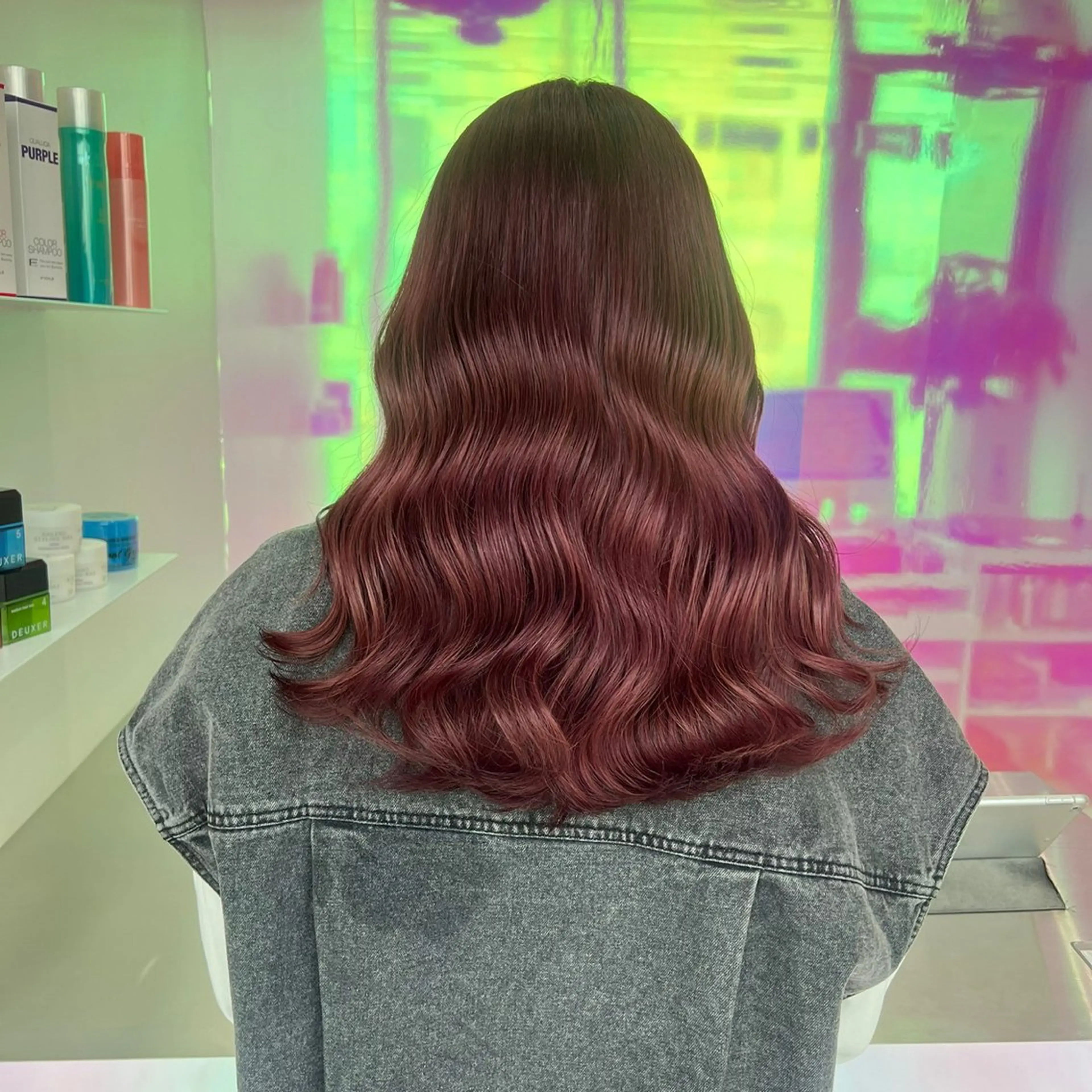 セミロング カラー パーマ ヘアアレンジ メンズ 🤍透明感カラー🤍 ブリーチ🤍AINEのヘアスタイル