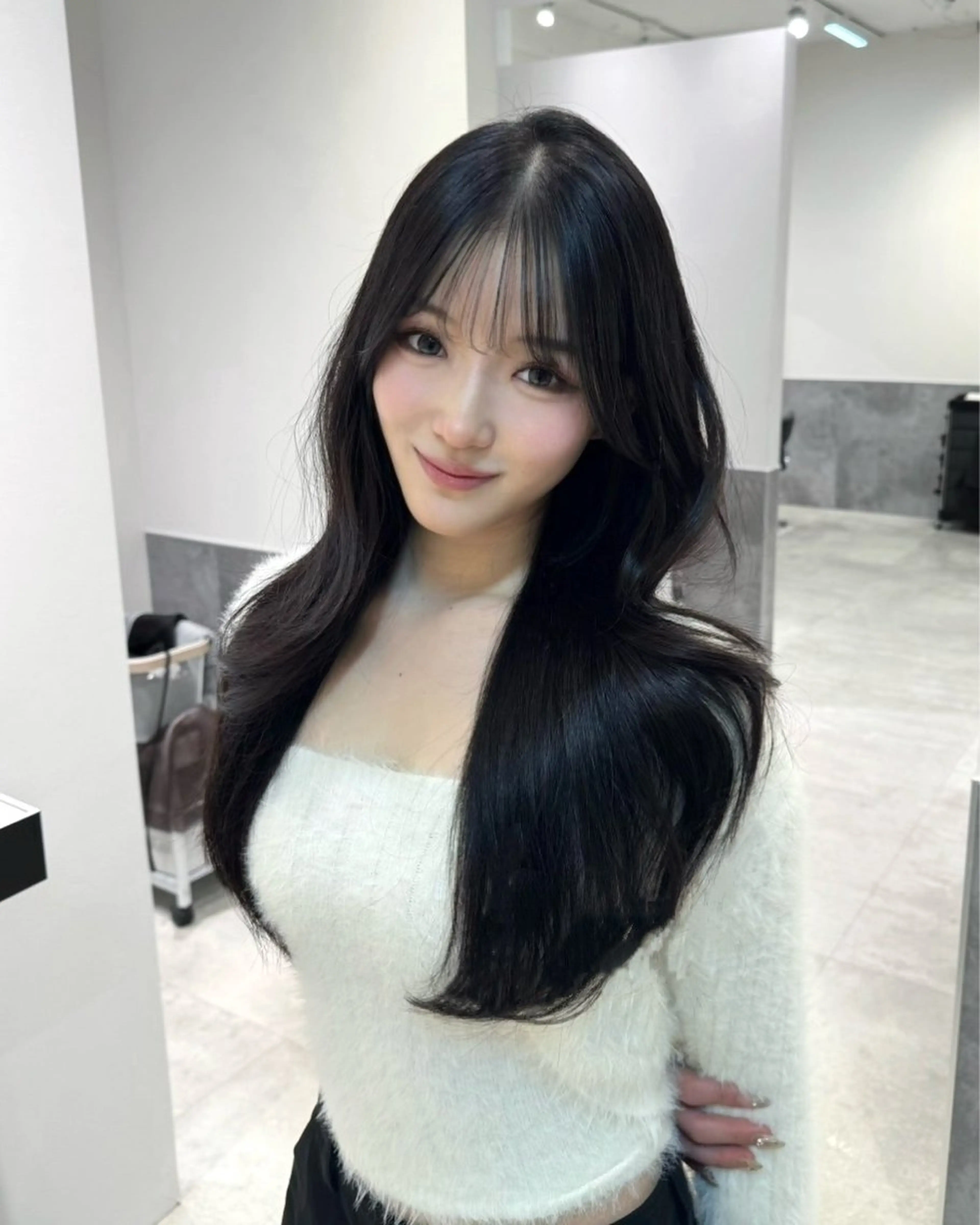 ロング 韓国風ヘア レイヤーカット カット ヘアカラー トリートメント GO TODAY 原宿Verno店所属・韓国系支持率No.1 レイヤー特化/きょうのヘアスタイル