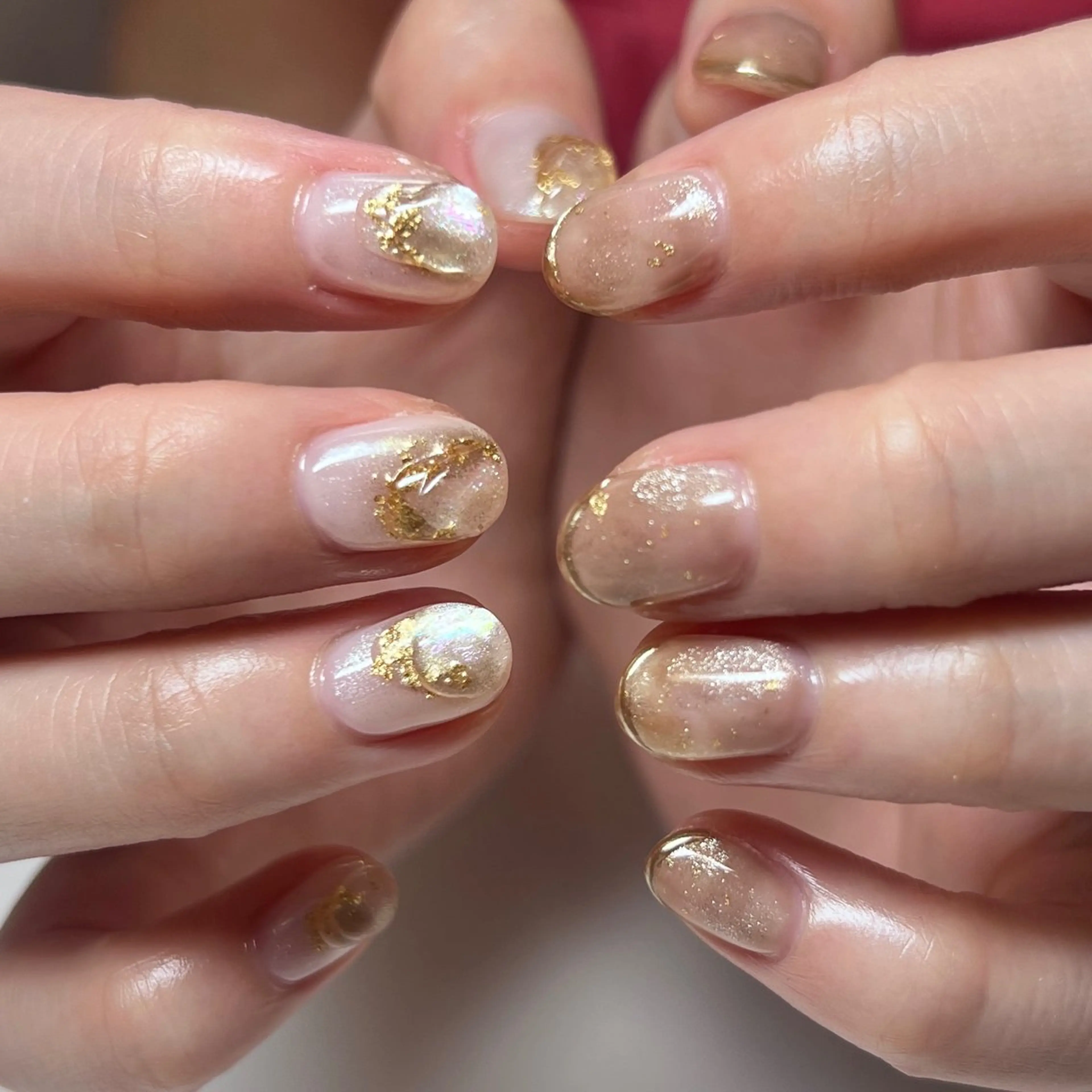 ネイル アートネイル キラキラネイル 持ち込み ニュアンスネイル シンプルネイル ハンドネイル REHTOF ｜朝7時Open☀️のネイルデザイン