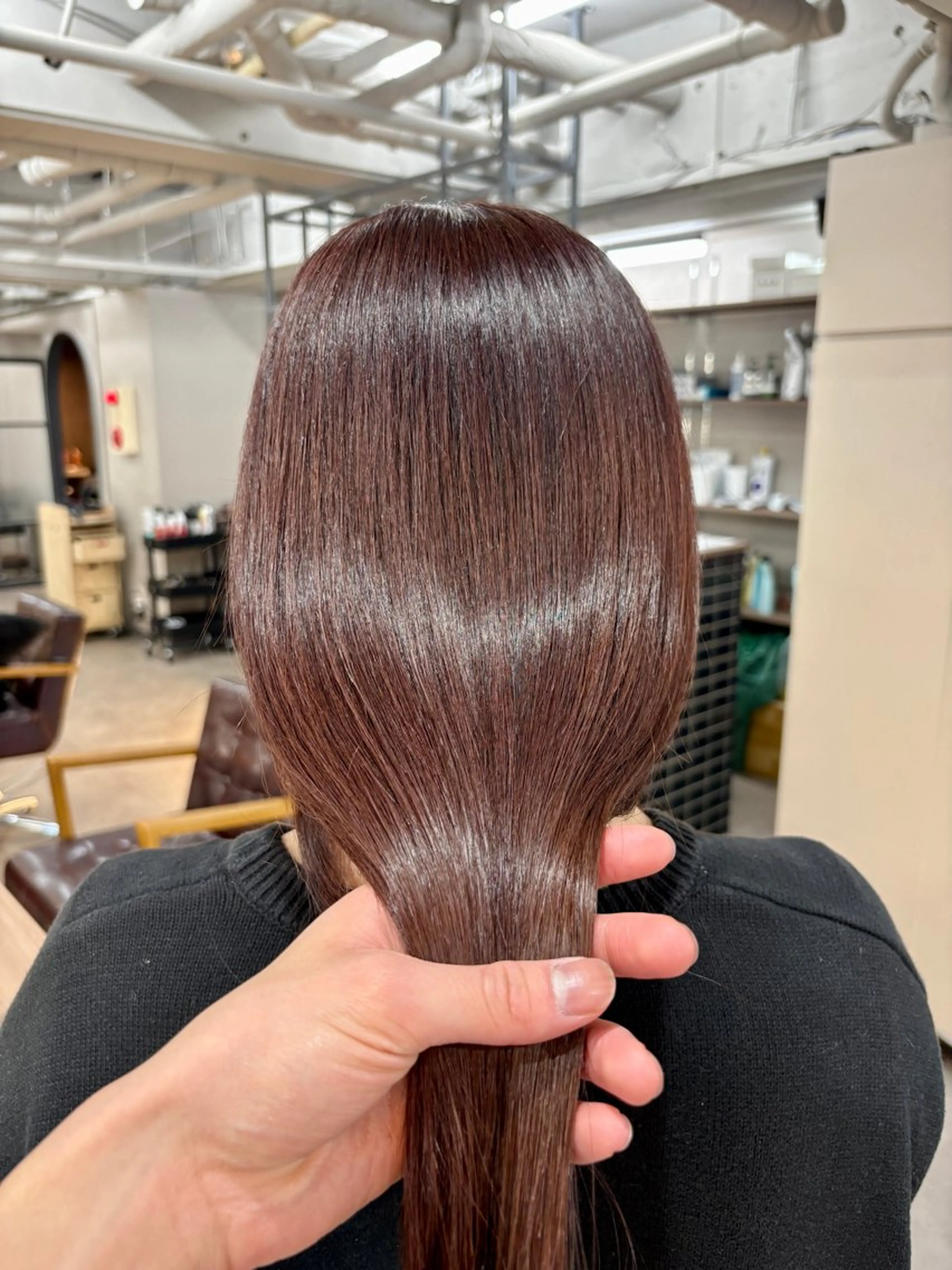 セミロング 髪質改善 ヘアカラー 💎美髪特化／艶髪 ／世麗💎のヘアスタイル