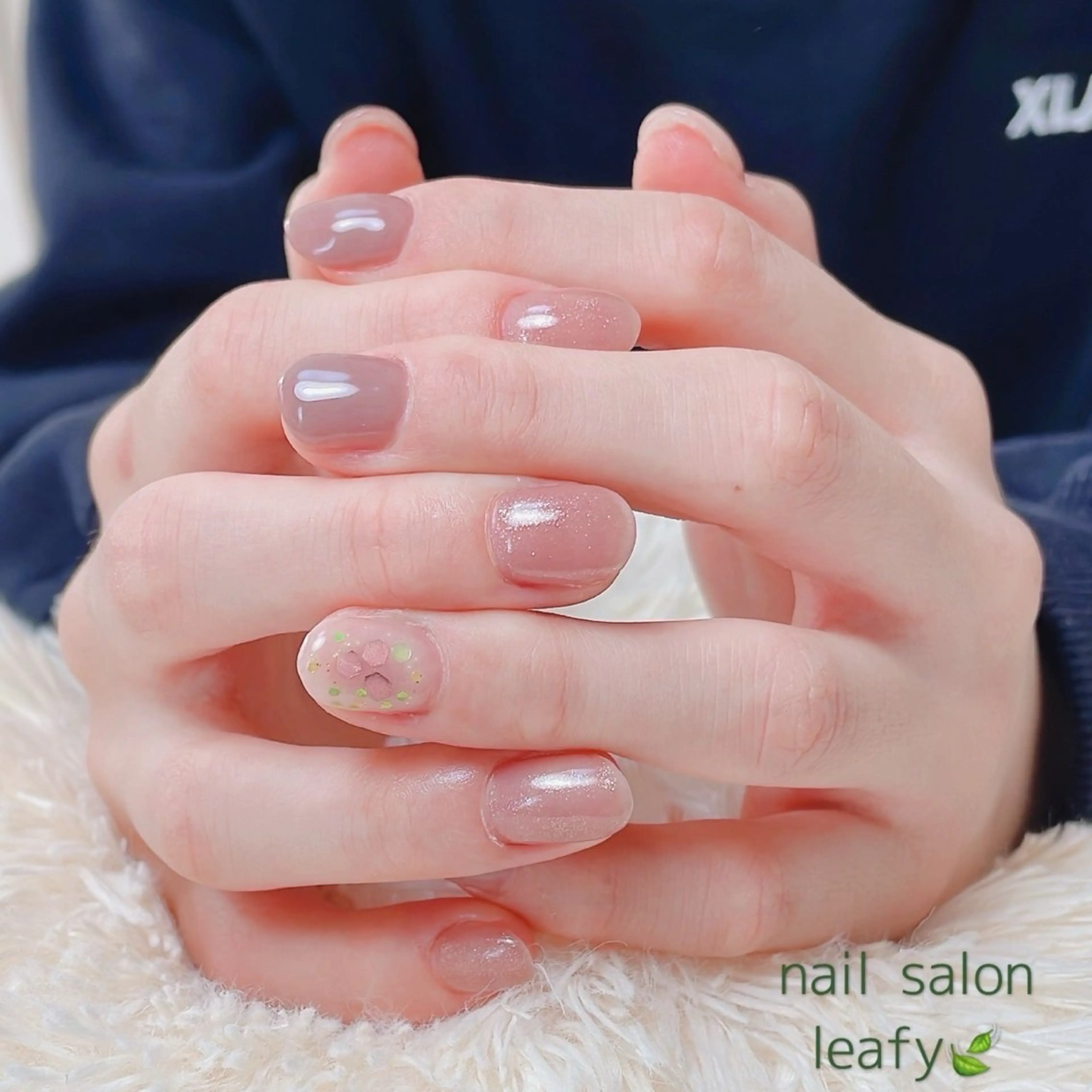 ネイル シンプルネイル ネイルサロン leafyのネイルデザイン