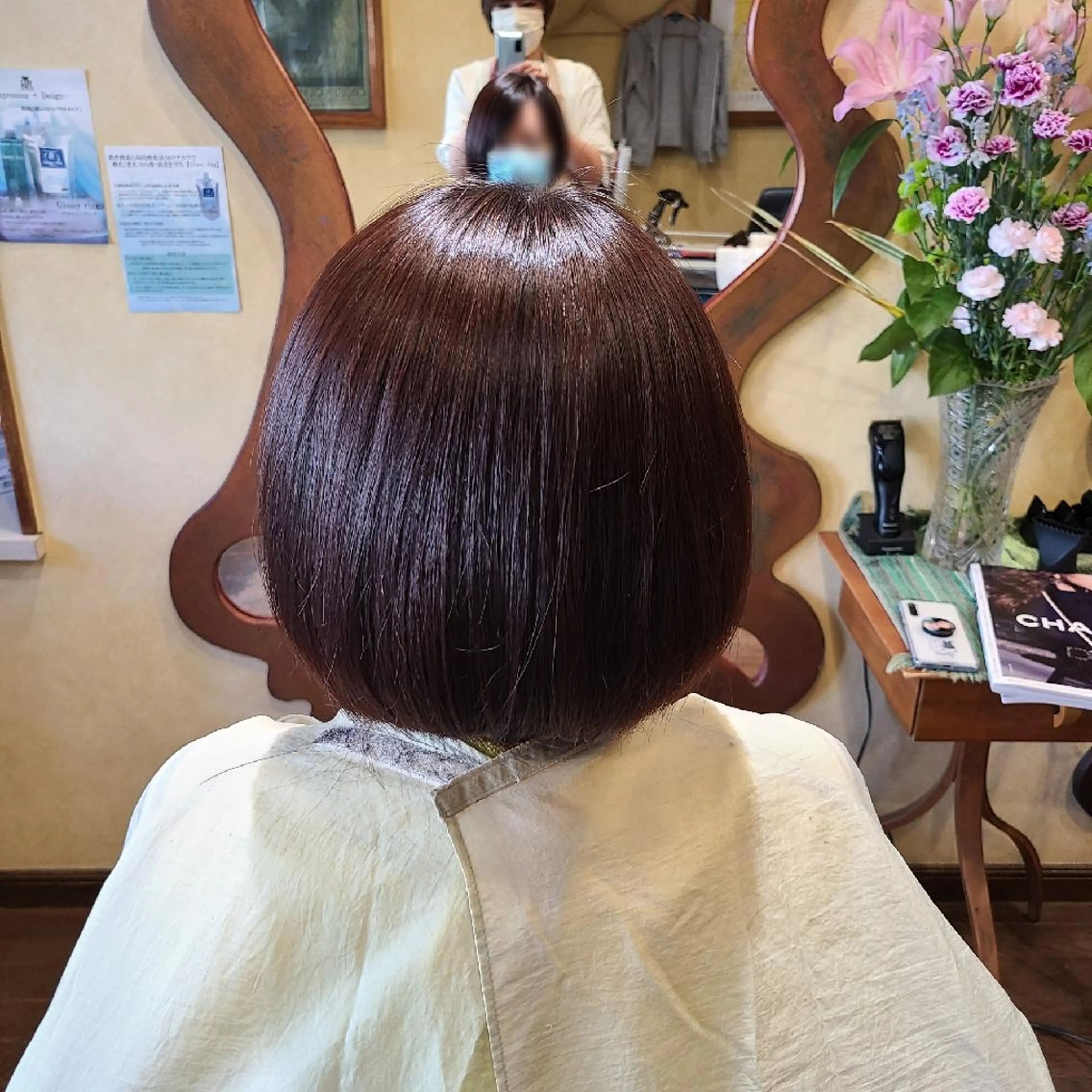 ショート 美容室　ラファムラフィネ所属・艶髪💇‍♀️ 美髪矯正　山森智代のヘアスタイル